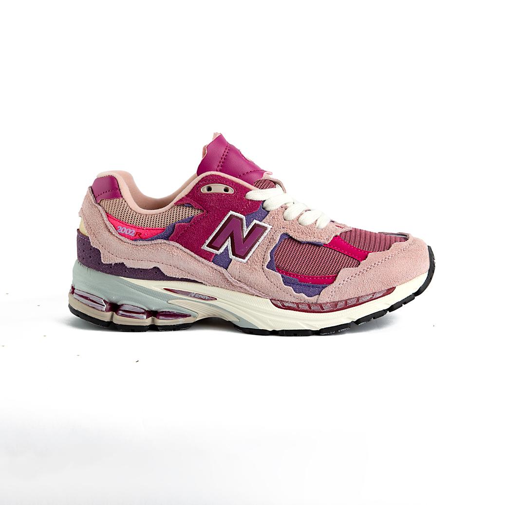 New Balance 2002R Pink Suede Mesh Sneakers
