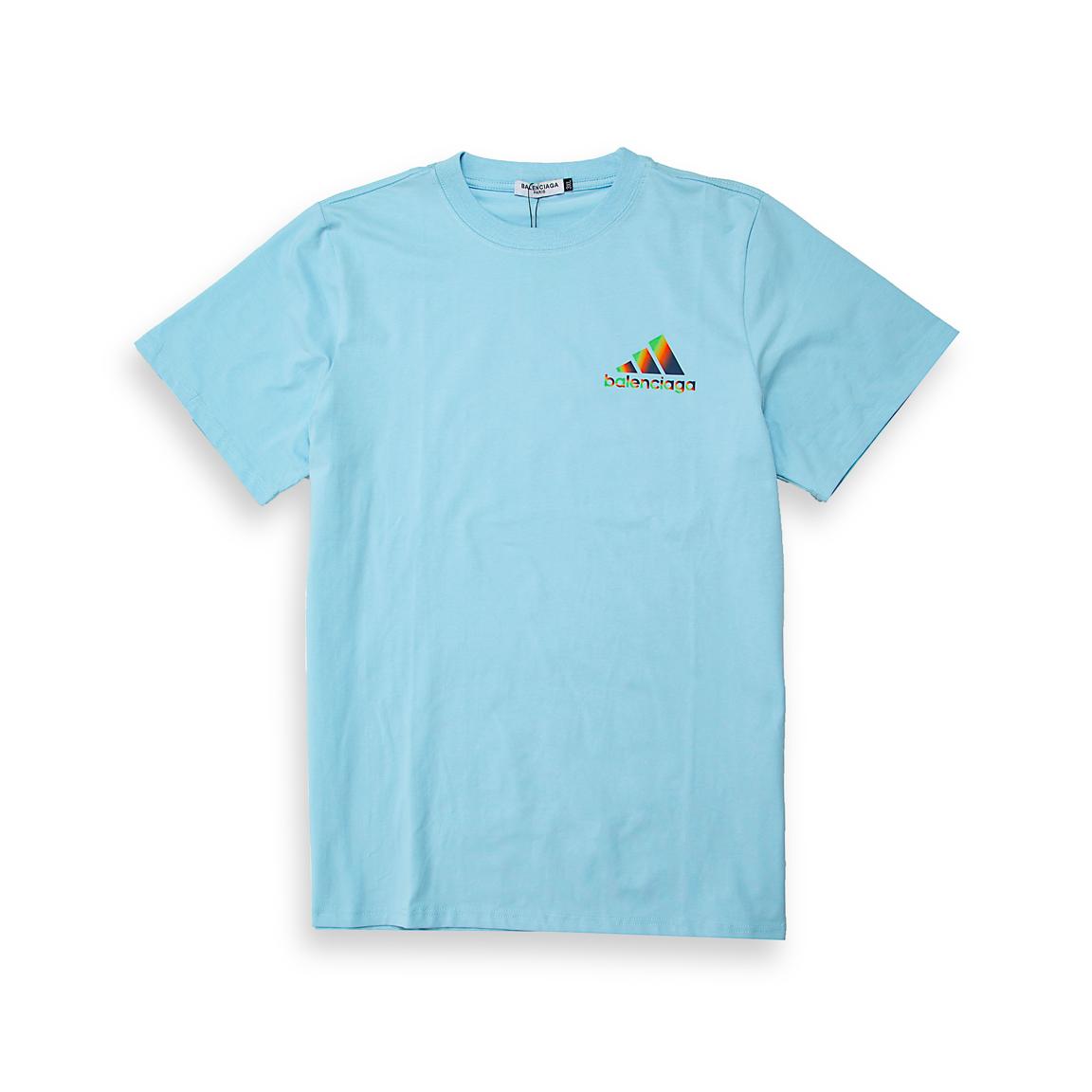 A premium cotton jersey T-shirt resulting from the Balenciaga x adidas collaboration.