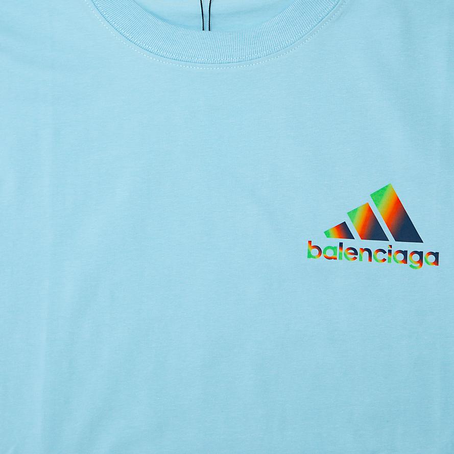 A premium cotton jersey T-shirt resulting from the Balenciaga x adidas collaboration.