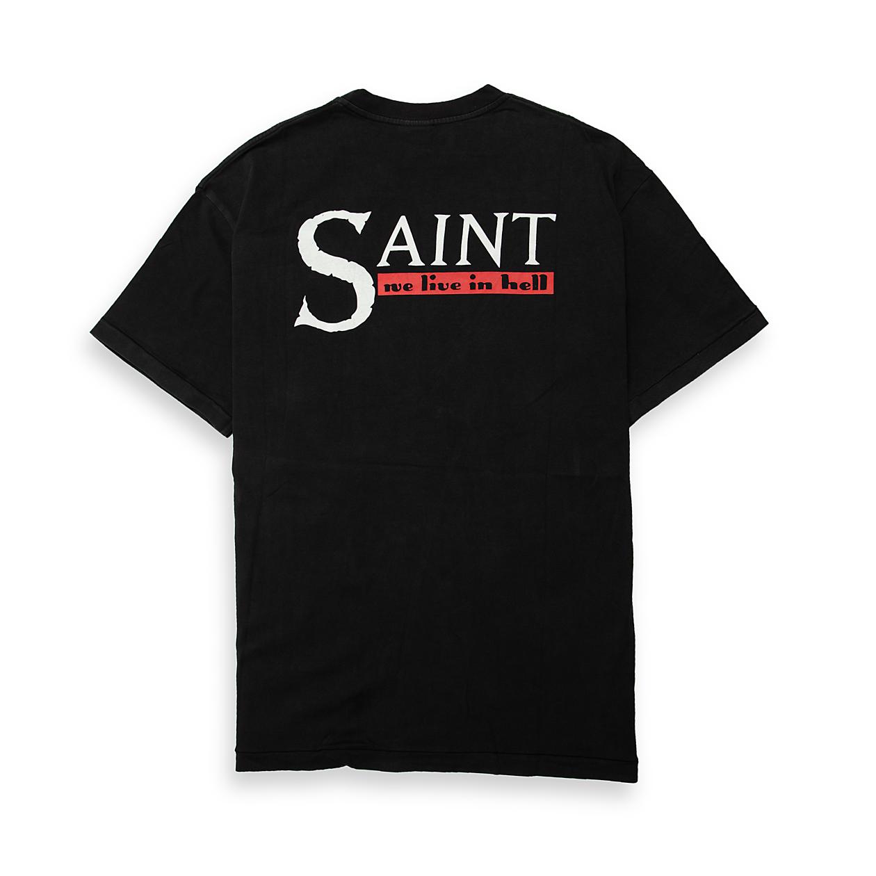 This is a premium, heavyweight cotton graphic t-shirt featuring a distinctive, vintage-inspired graphic.