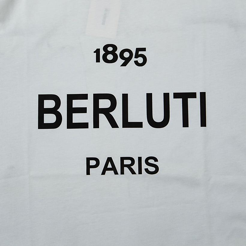 A luxury, high-end short-sleeve crew neck t-shirt from the prestigious French house Berluti.