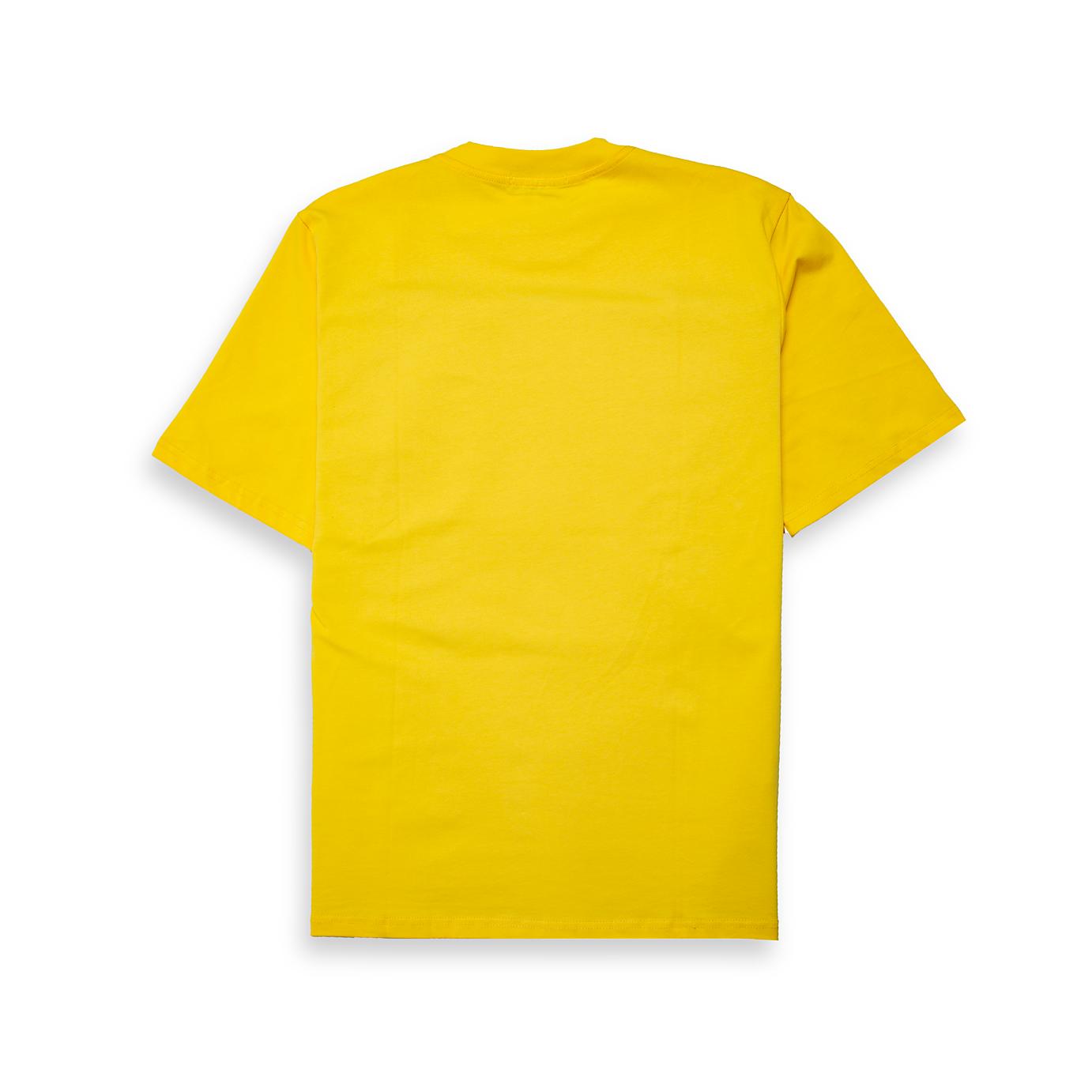 This is a sleek, black short-sleeve t-shirt from the designer brand BOSS. It features a crew neck and a prominent graphic design on the chest:A vibrant, short-sleeved cotton T-shirt featuring a prominent, rectangular graphic print on the chest.