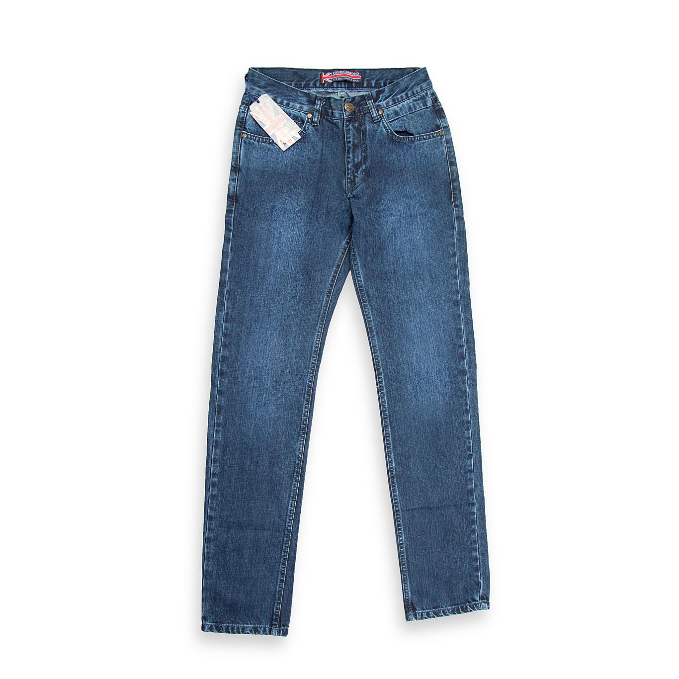 A dependable, everyday pair of men's jeans in a balanced medium-blue wash.