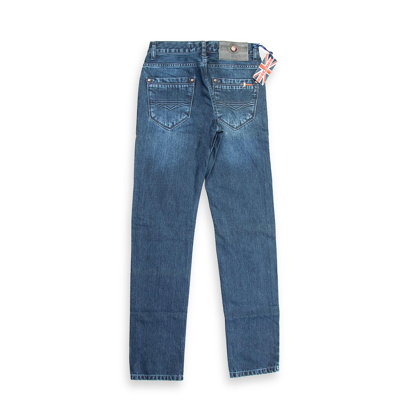 A dependable, everyday pair of men's jeans in a balanced medium-blue wash.