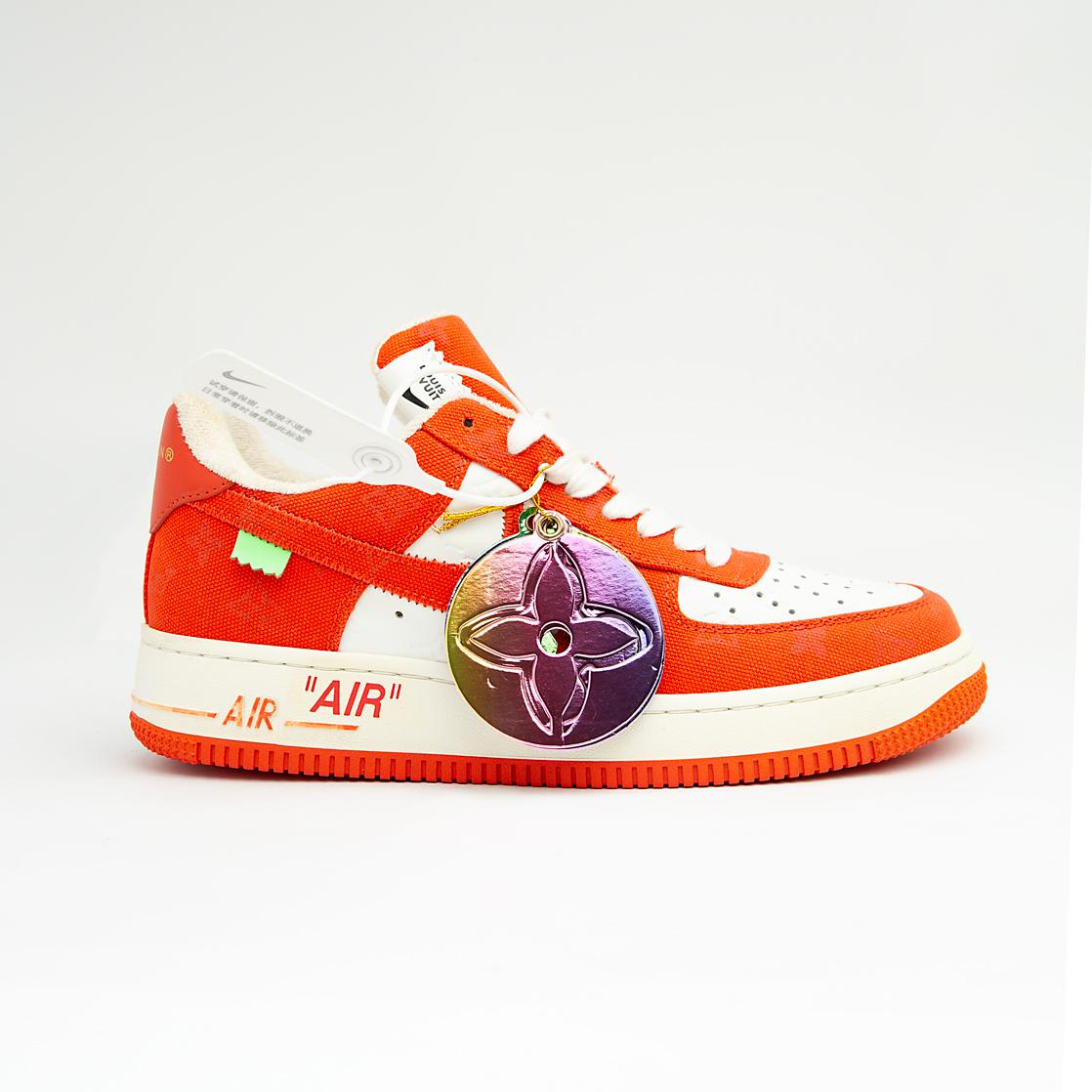 The Marigold Monarch is a highly exclusive, low-top sneaker that marries the legendary Nike Air Force 1 silhouette with the luxurious design language of Louis Vuitton, a collaboration led by Virgil Abloh.