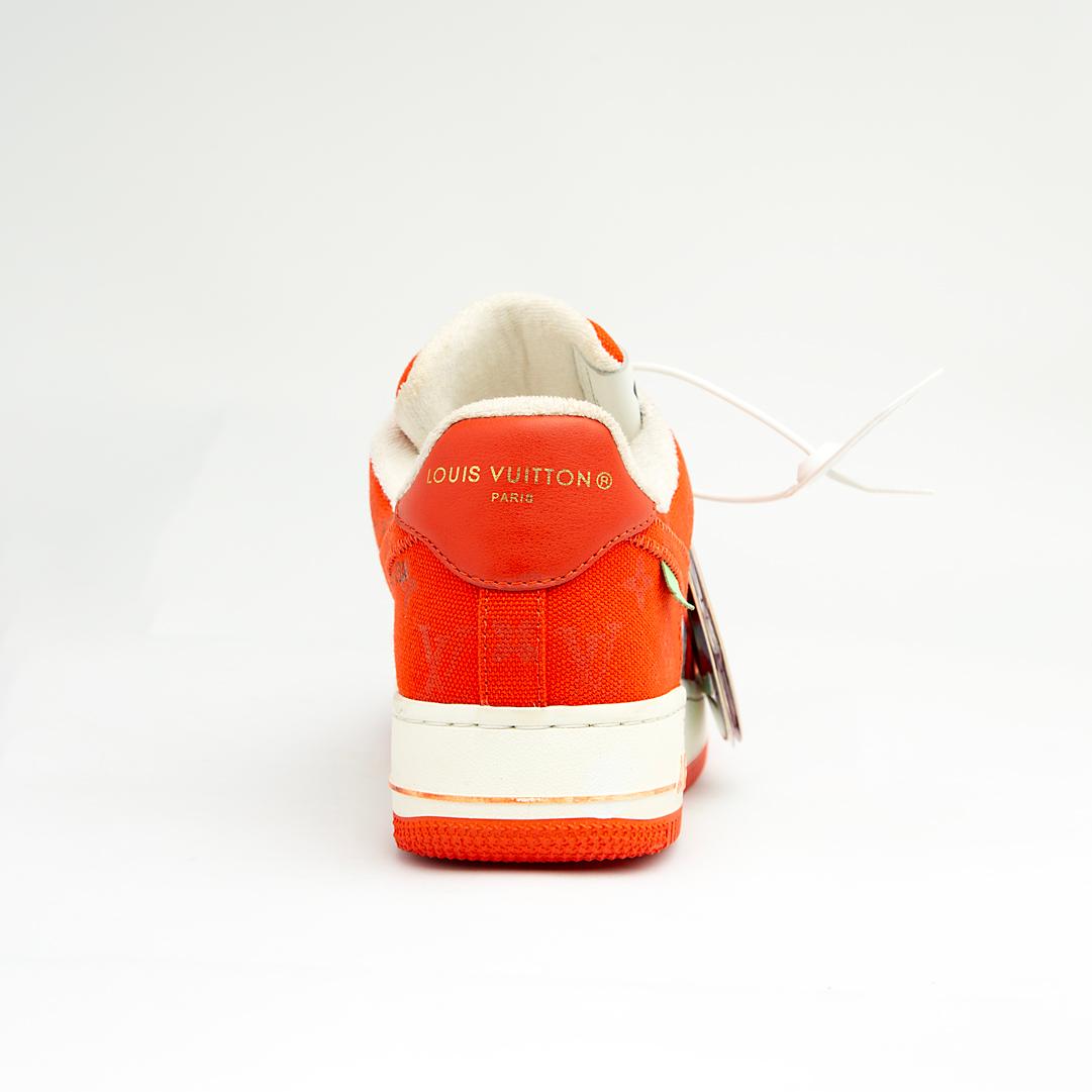 The Marigold Monarch is a highly exclusive, low-top sneaker that marries the legendary Nike Air Force 1 silhouette with the luxurious design language of Louis Vuitton, a collaboration led by Virgil Abloh.