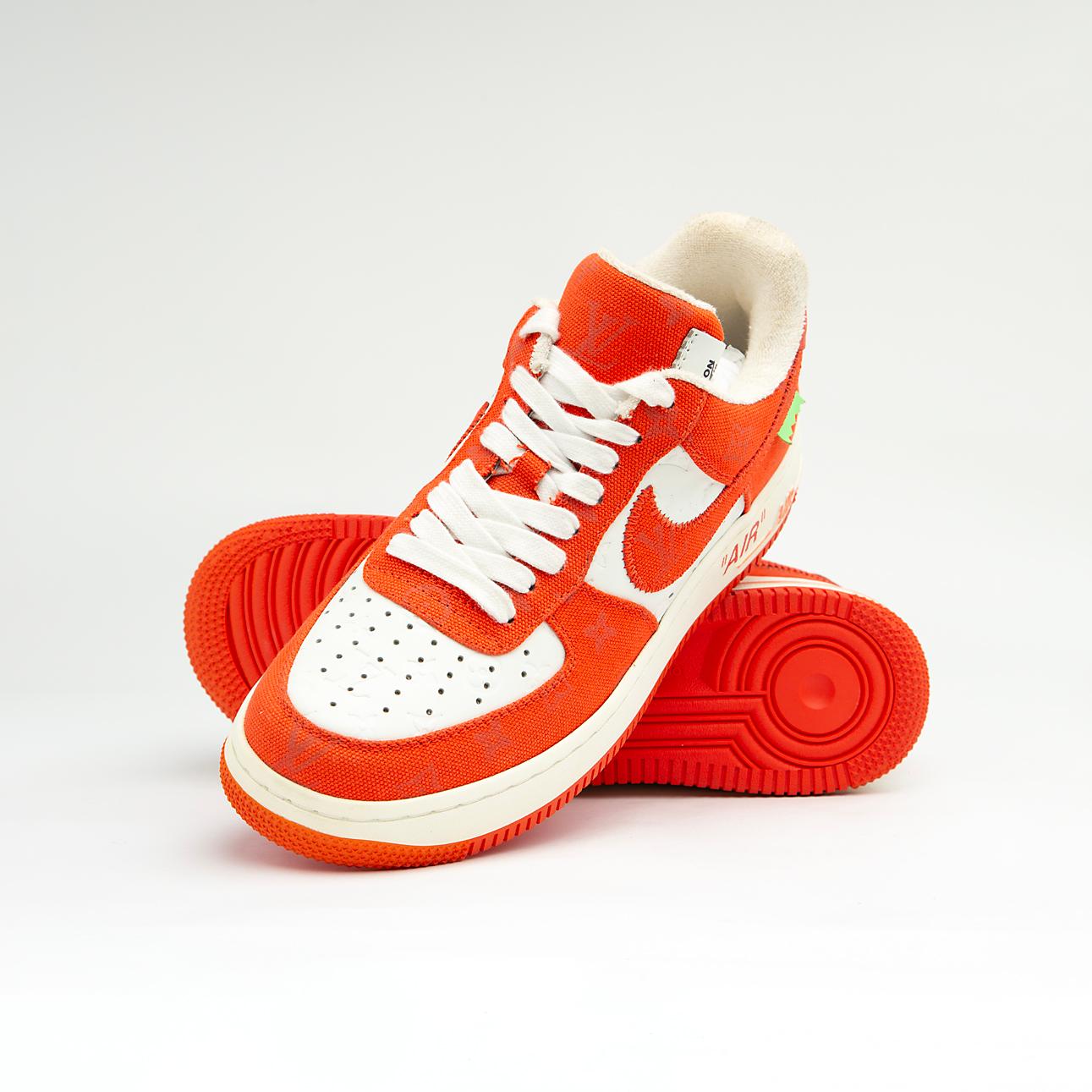 The Marigold Monarch is a highly exclusive, low-top sneaker that marries the legendary Nike Air Force 1 silhouette with the luxurious design language of Louis Vuitton, a collaboration led by Virgil Abloh.