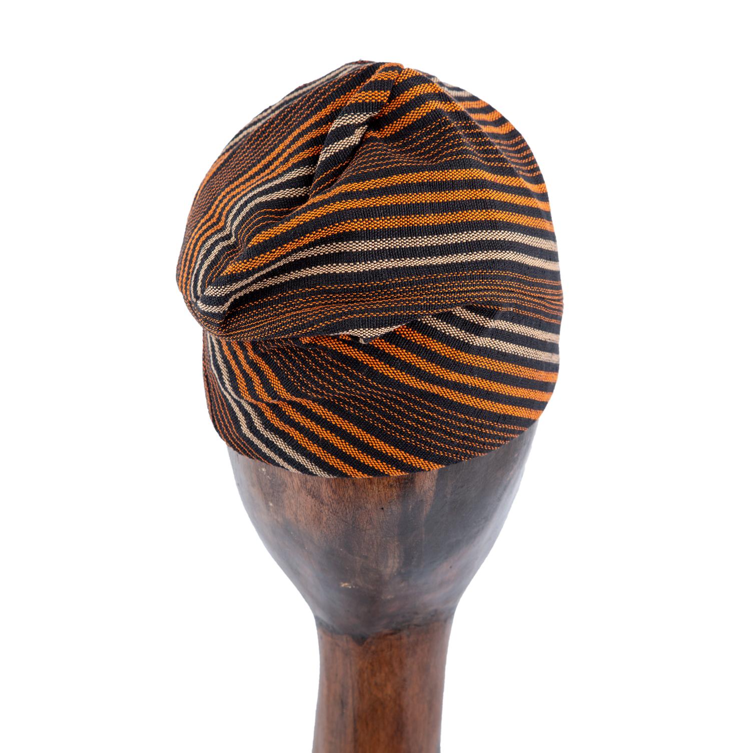 Yoruba Fila Cap, Aso Oke fabric, Nigerian hat, cultural headwear   