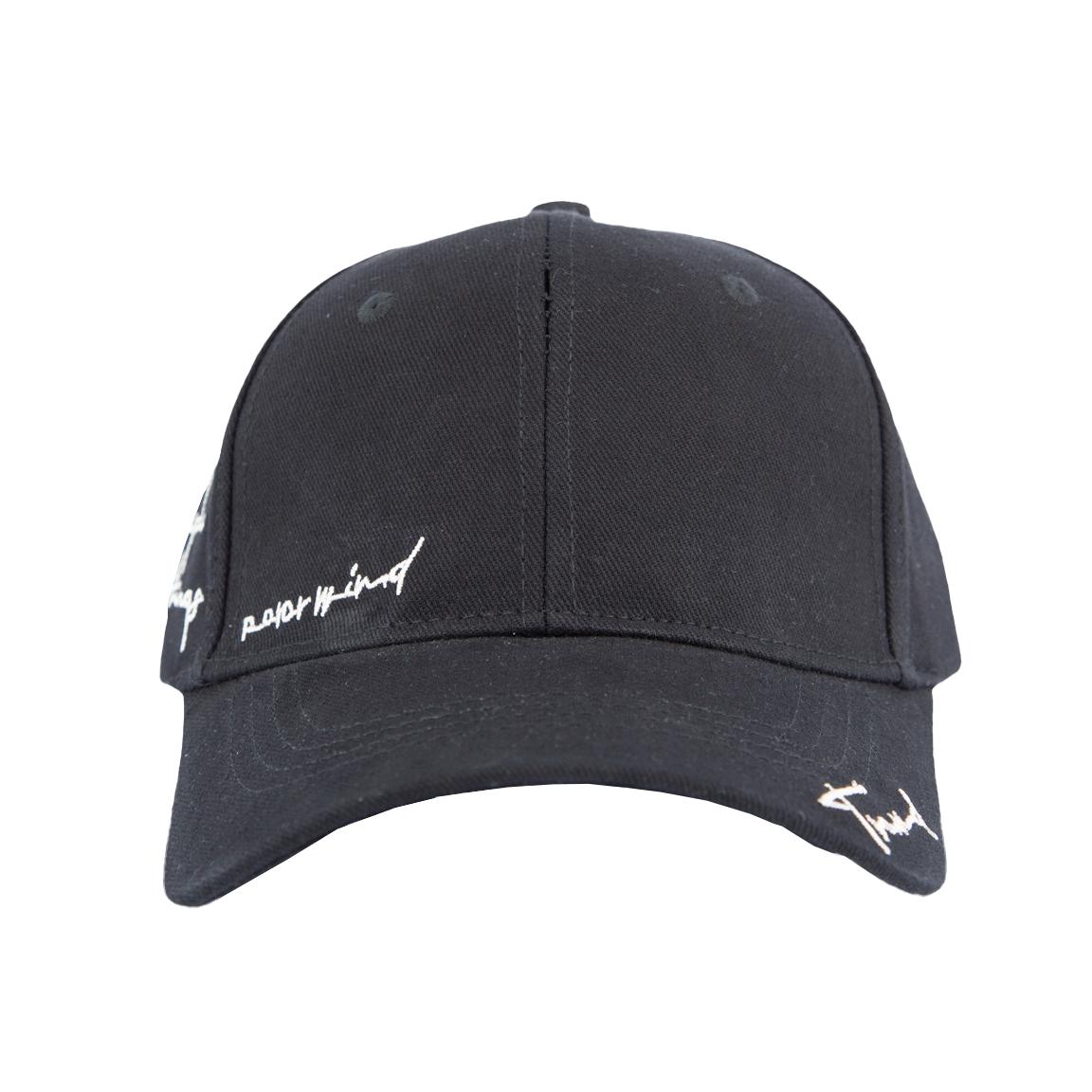 Black Signature Embroidered Baseball Cap,11499