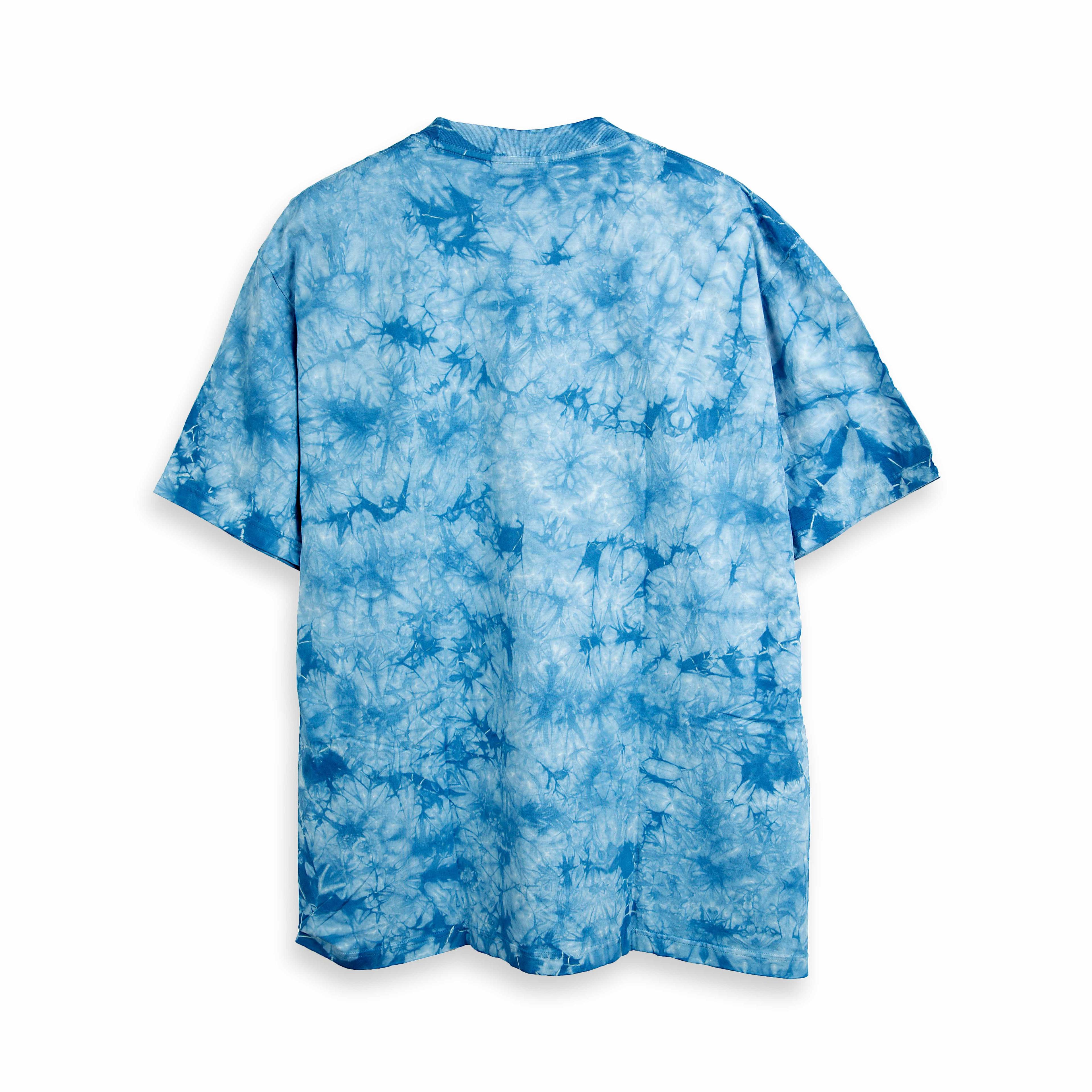 Rock Eagle Blue Tie-Dye Beluga Whale Pop-Out Unisex T-Shirt
