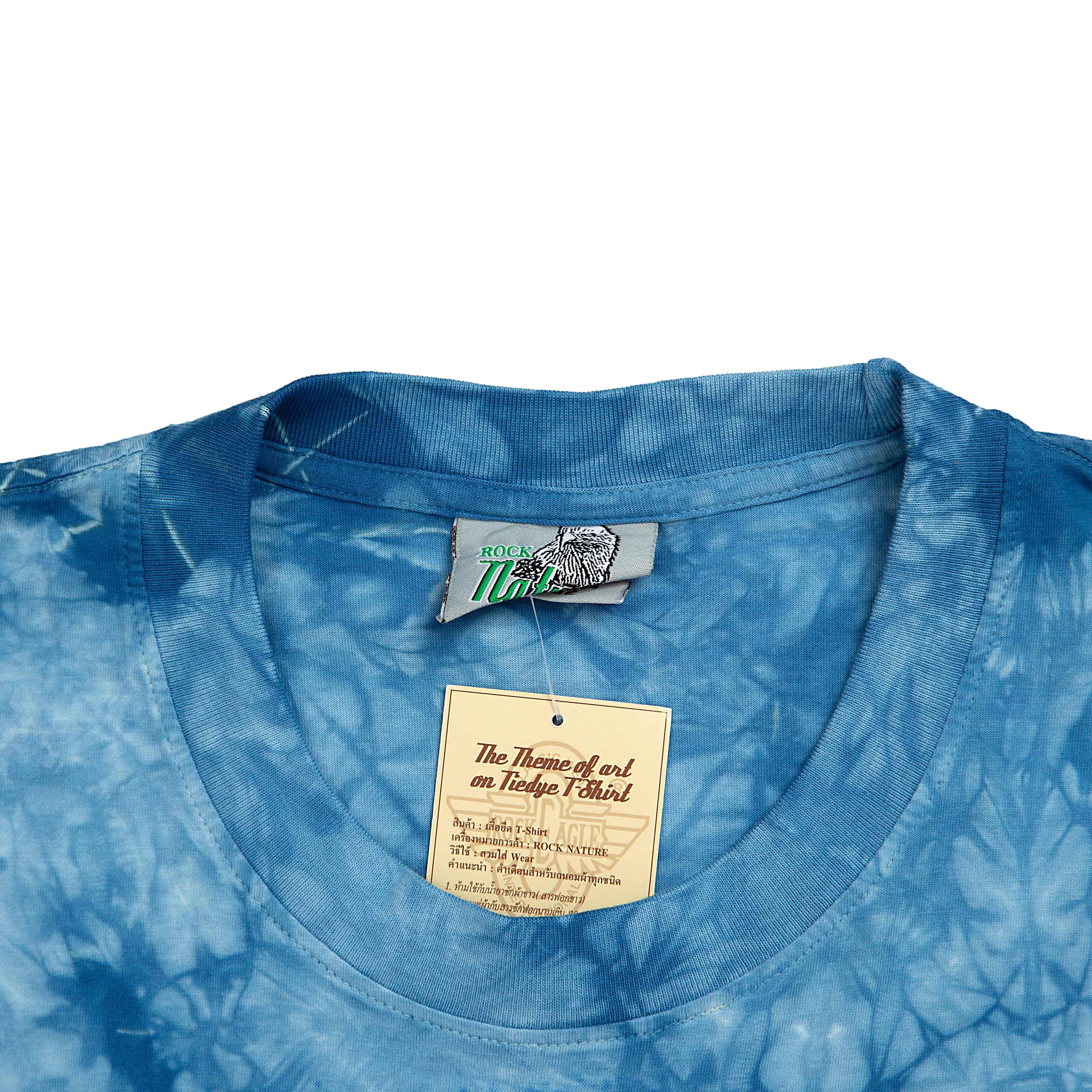 Rock Eagle Blue Tie-Dye Beluga Whale Pop-Out Unisex T-Shirt