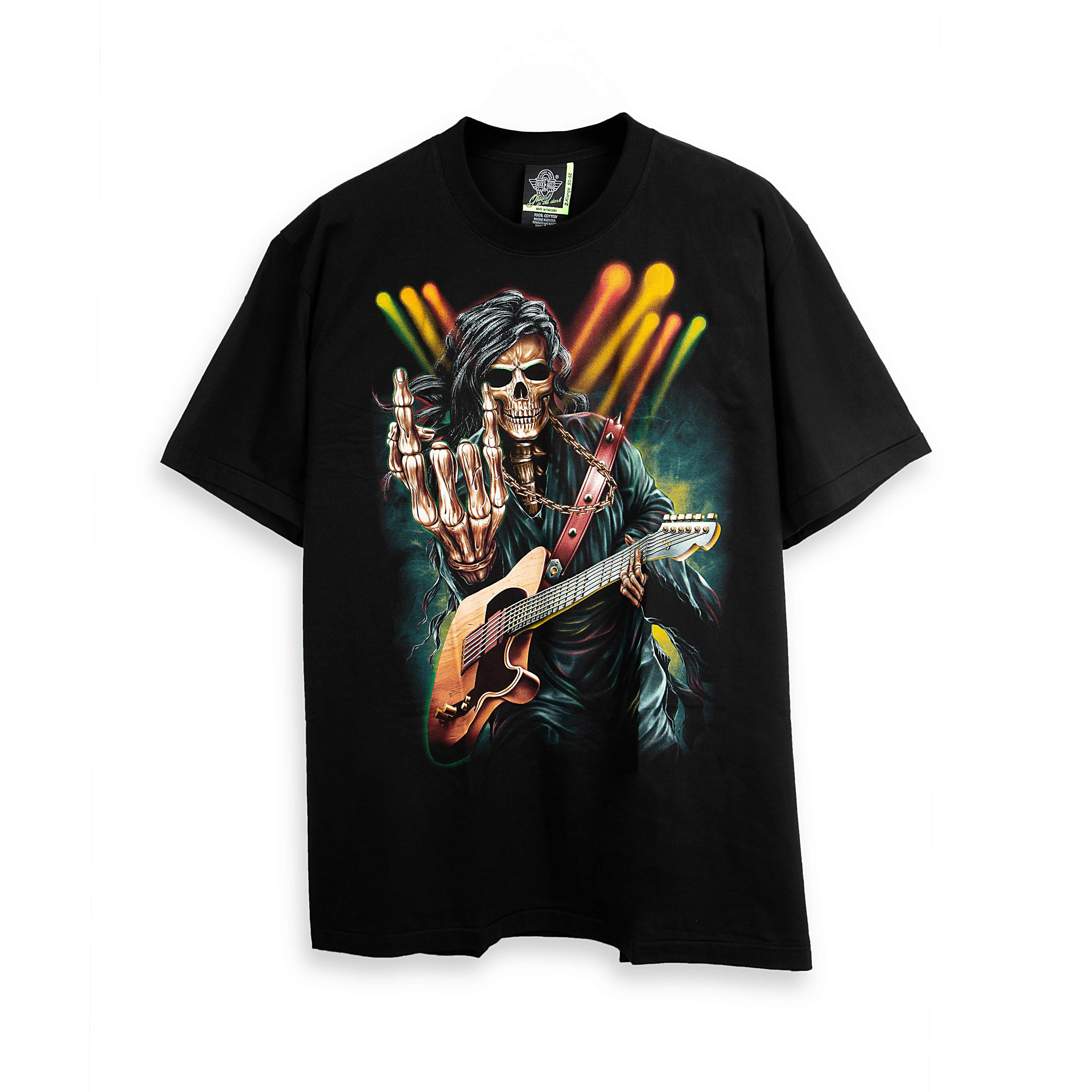 This is an intensely detailed, short-sleeved t-shirt from the Rock Eagle brand, known for its bold graphics.