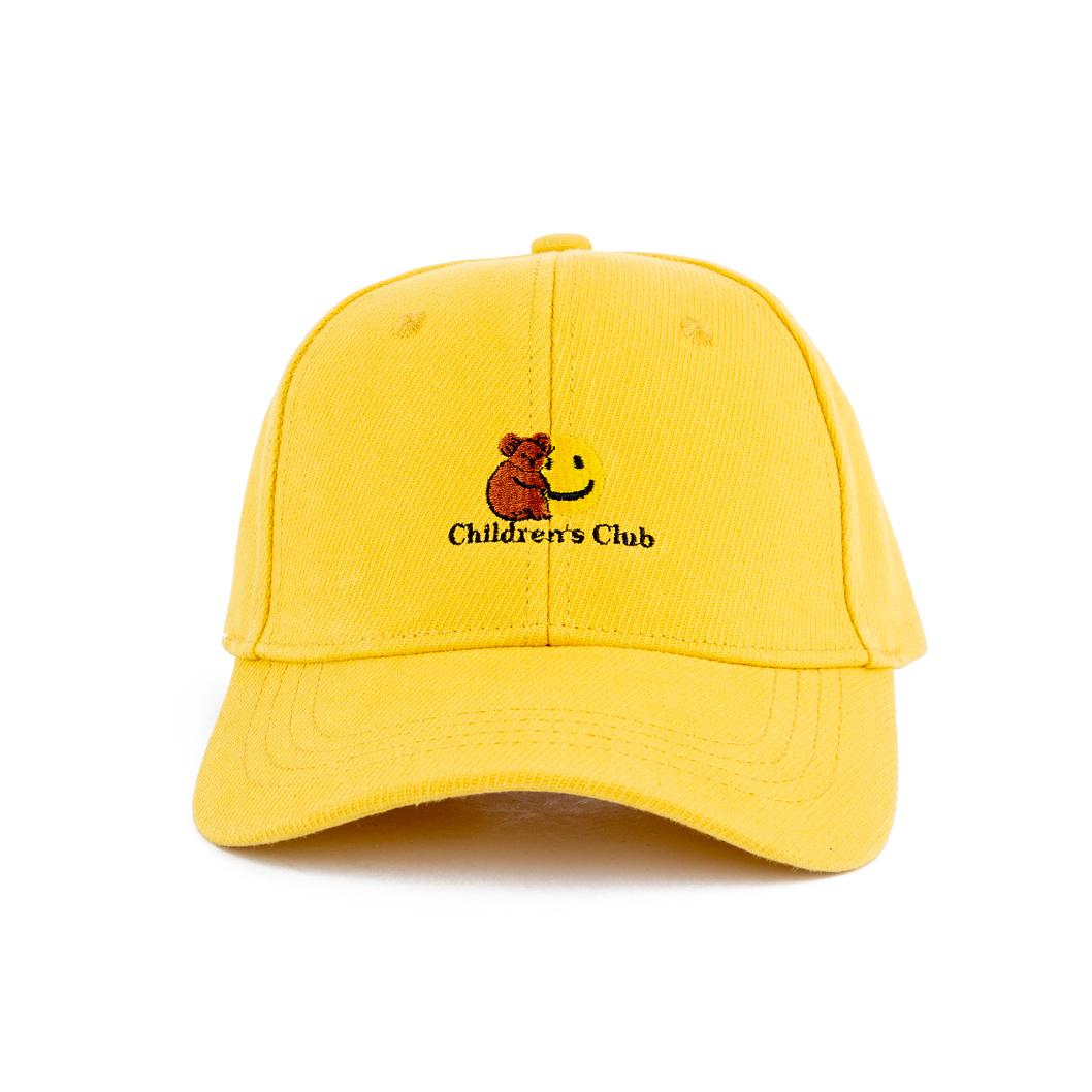 Yellow Children's Club Baseball Face Cap