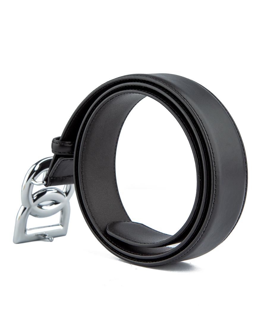 Tony Bellucci Women's Black Genuine Smooth Leather Belt TB104-1 with Silver Buckle.