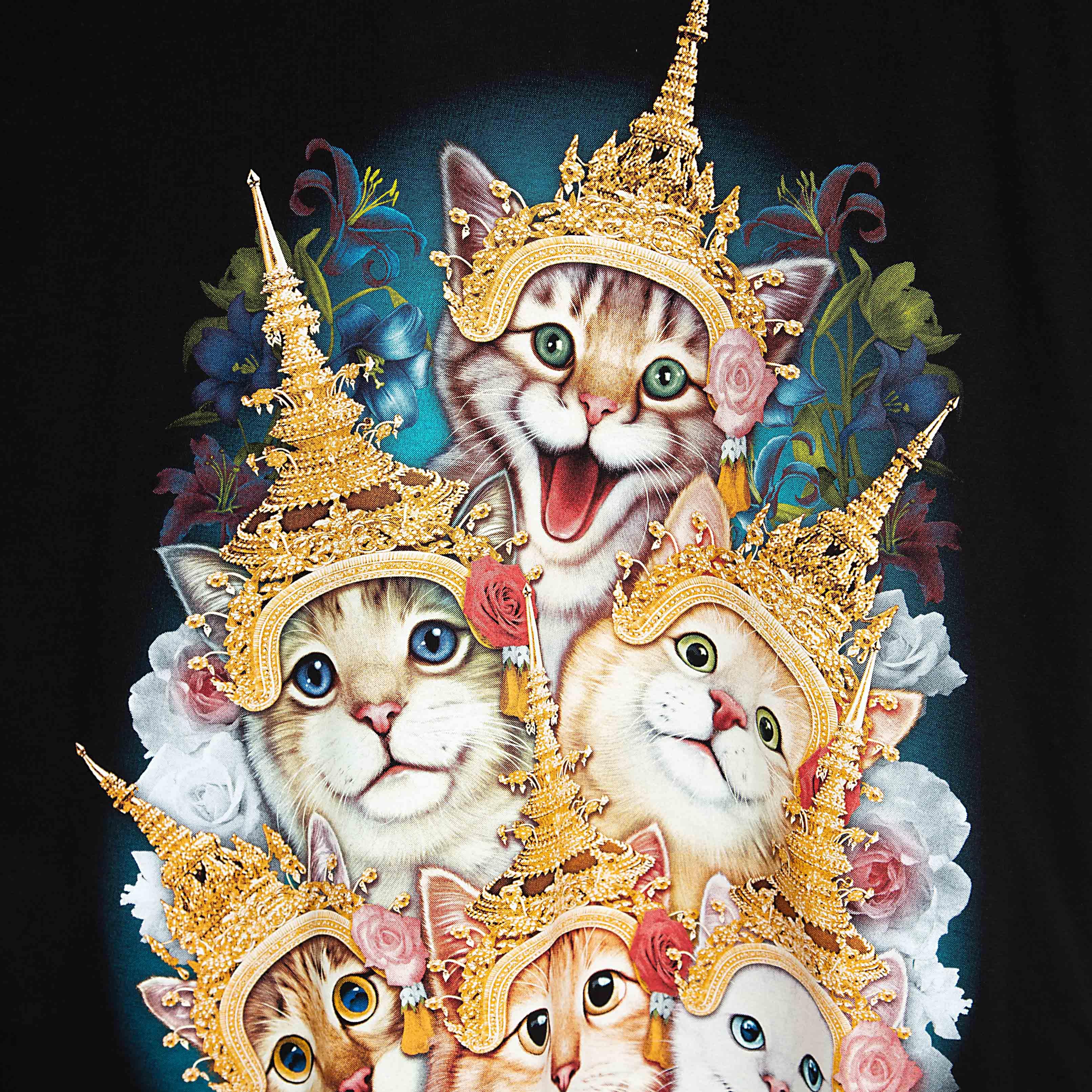 "Rock Eagle black unisex T-shirt with realistic elephant wildlife graphic"