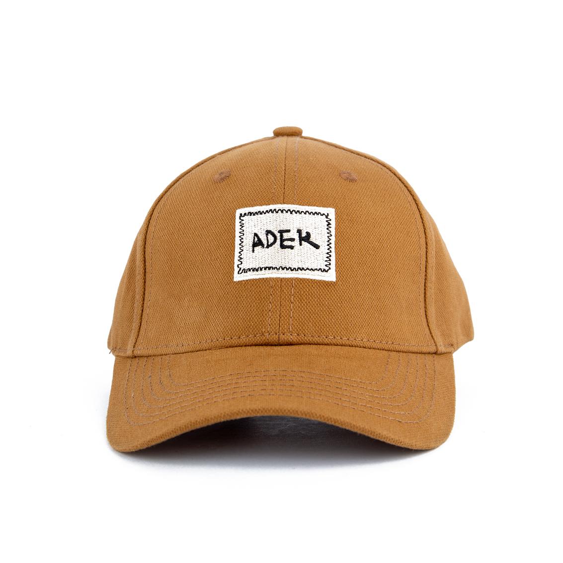Brown 'ADEK' Embroidered Cotton Cap - Adjustable Unisex Hat