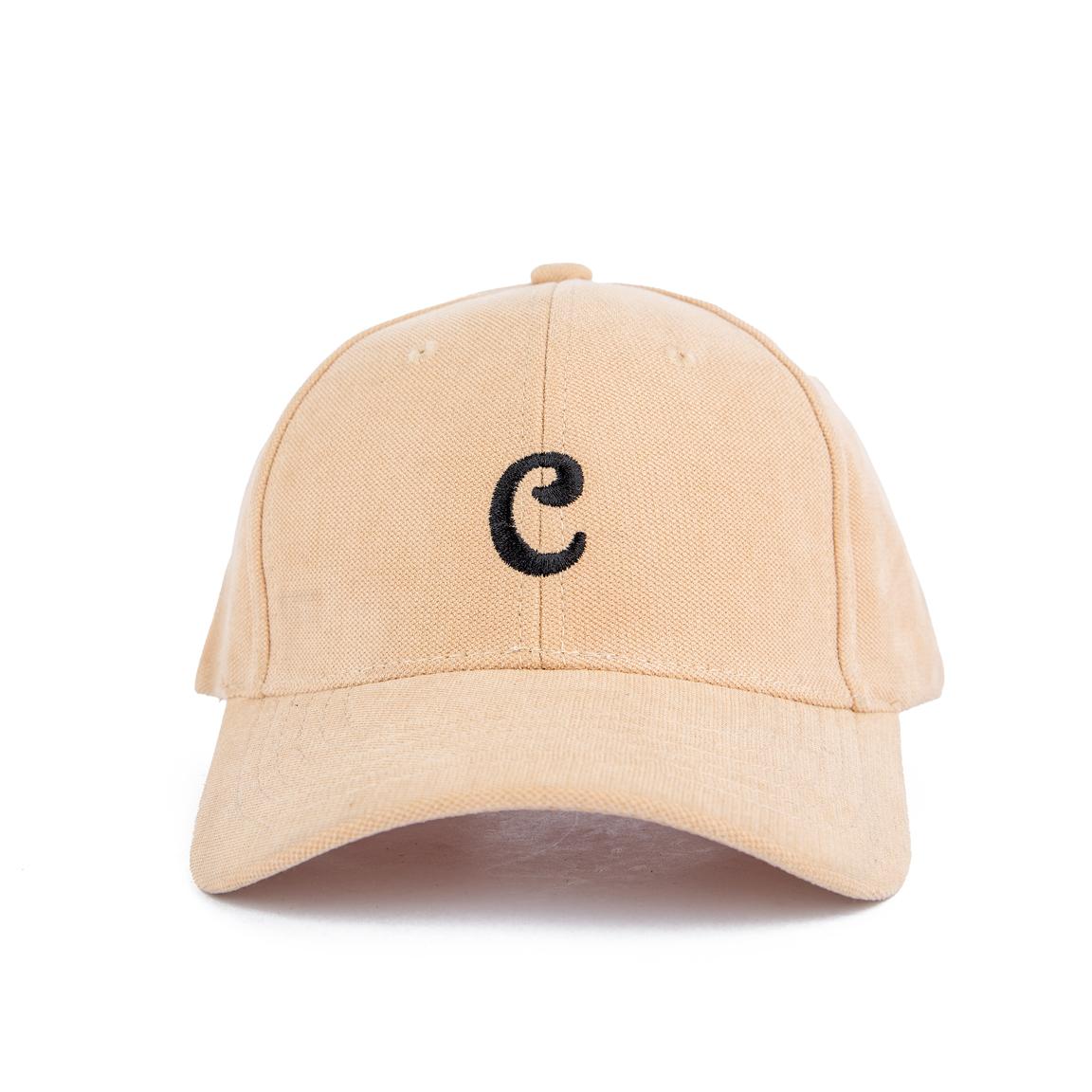 Initial "C" Baseball Cap - Tan | Personalized & Stylish
