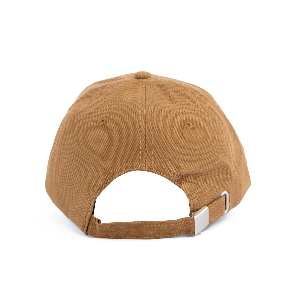 LookBackupn Classic Brown Unisex Baseball Face Cap with Embroidered Logo