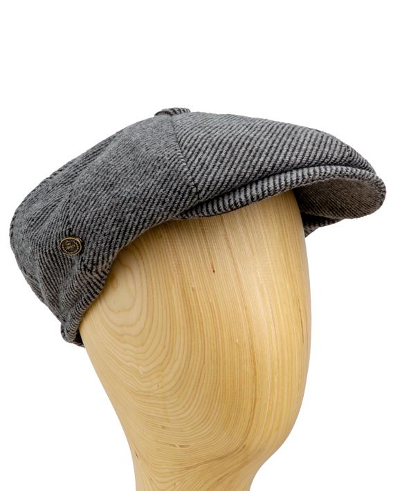 Classic Grey Wool Blend men's flat Cap