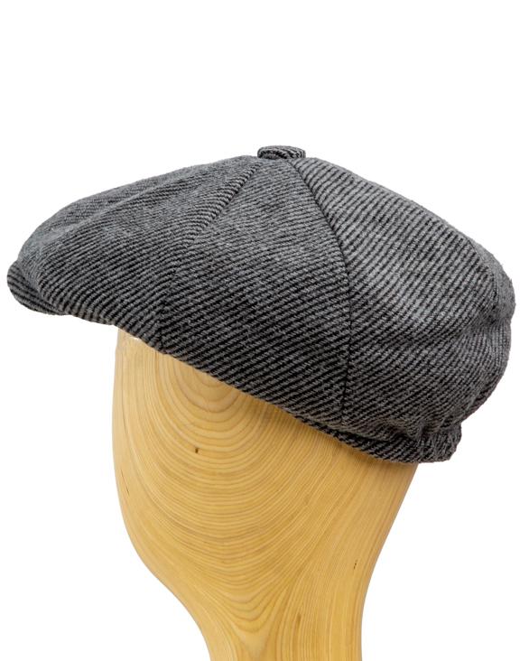 Classic Grey Wool Blend men's flat Cap