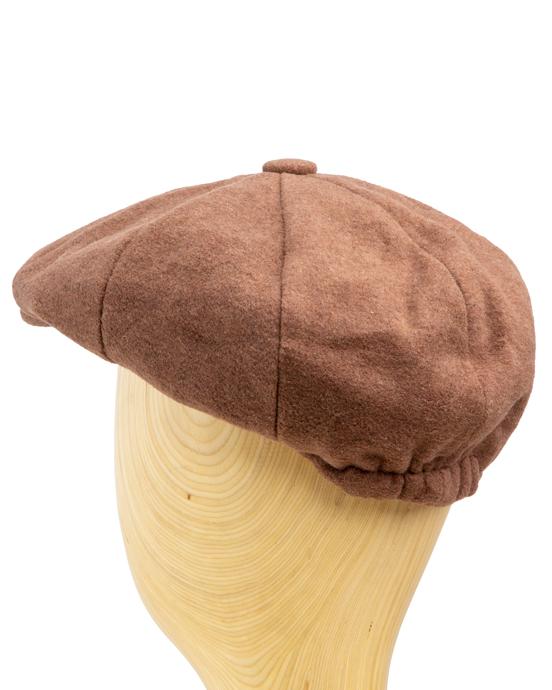 Brown men's Cap, Classic Hat, Unisex Wool Blend Cabbie Hat,
