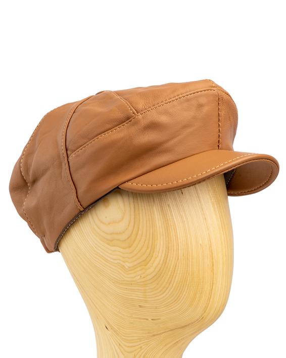 Leather flat  cap, unisex flat cap, stylish headwear, 