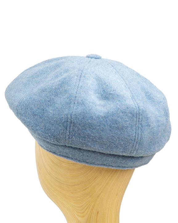 Sky Blue Wool Blend Newsboy Cap, Eight-Panel Gatsby Cap, Light Blue Hat.