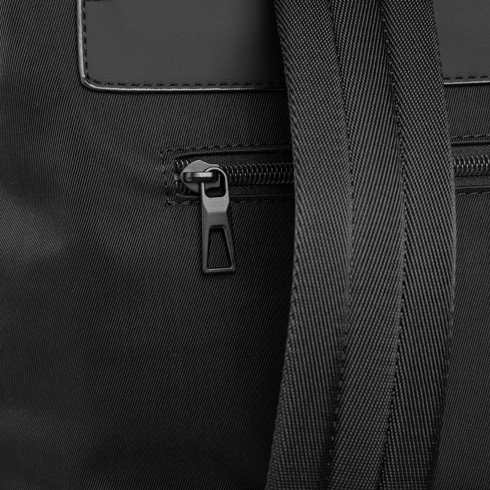 Black Flap-Top Buckle Backpack - Minimalist Unisex