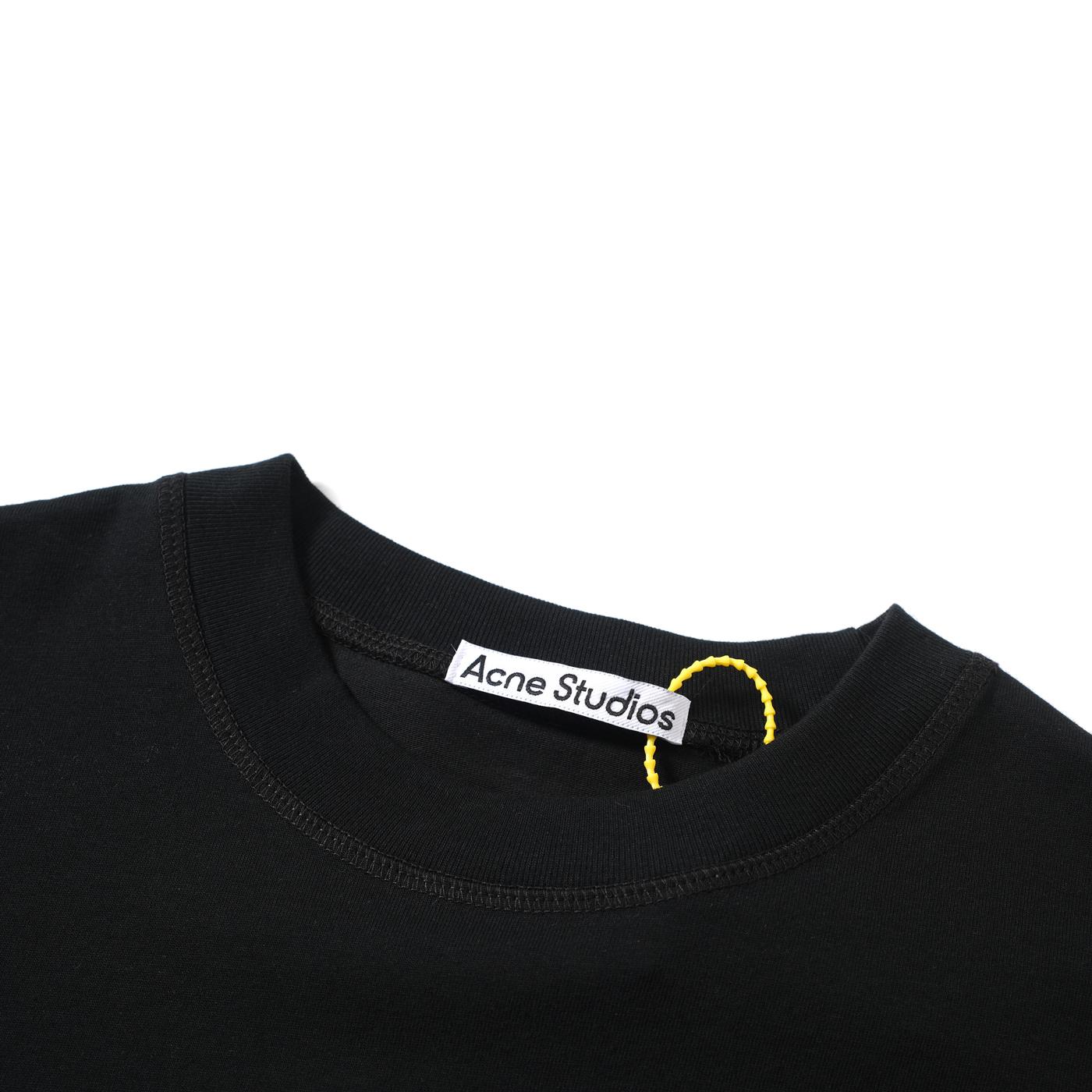 Acne Studios Black Logo T-Shirt - Unisex Relaxed Fit Tee