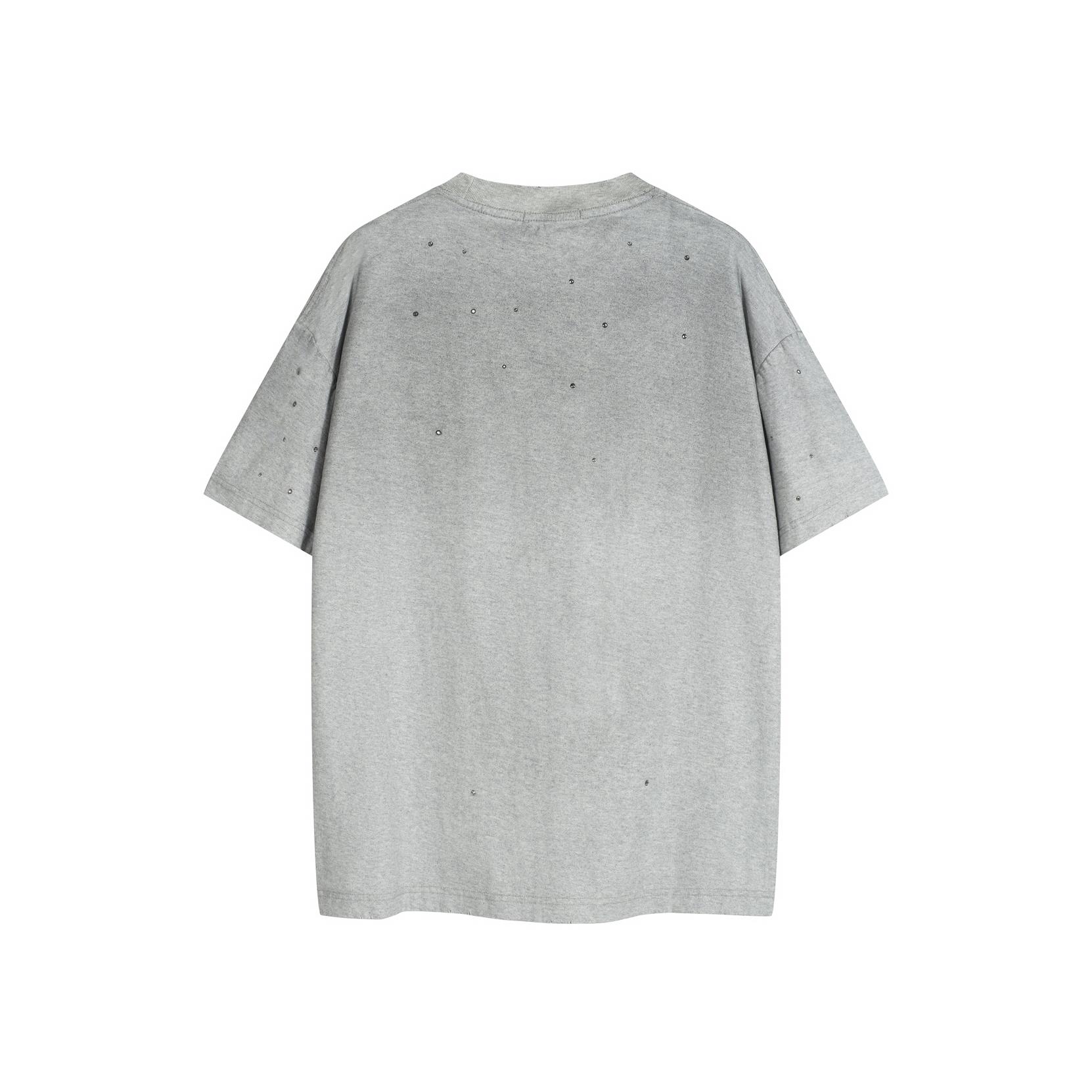 Acne Studios Rhinestone 1996 T-Shirt - White, Unisex Relaxed Fit