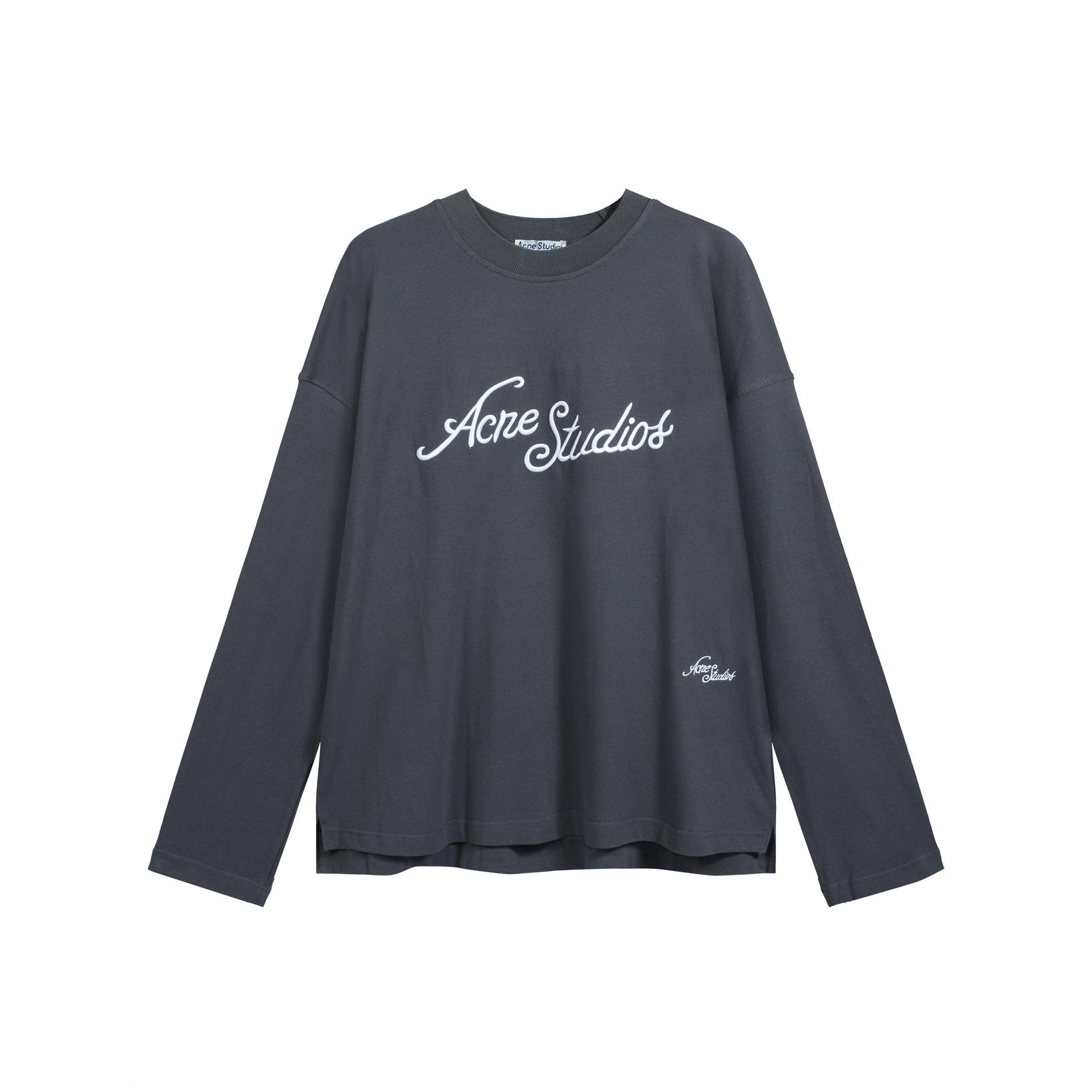 Acne Studios Black Contrast Stitching T-Shirt - Relaxed Unisex