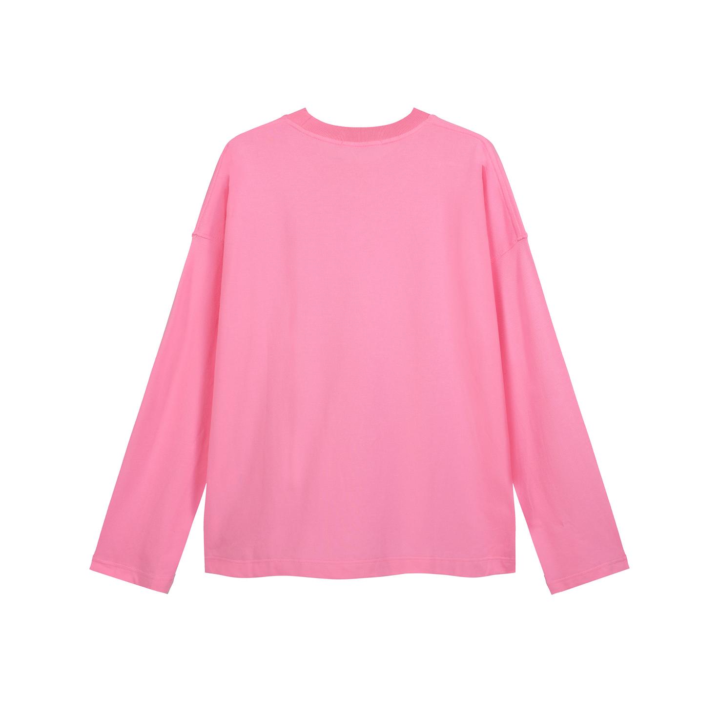 Acne Studios Script Logo Long-Sleeve Top Bright Pink