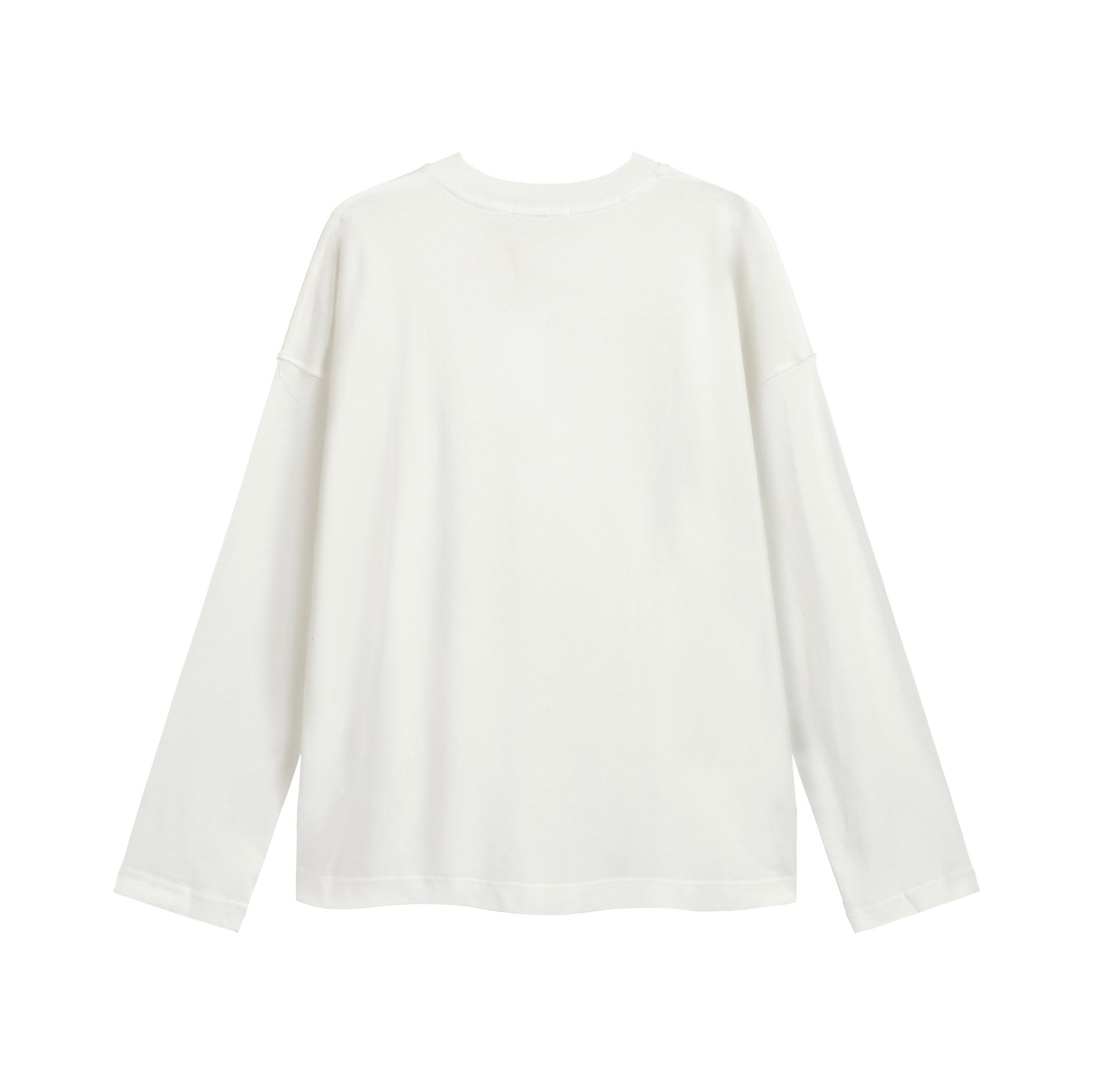 Acne Studios Optic White Logo Long-Sleeve T-Shirt - Unisex