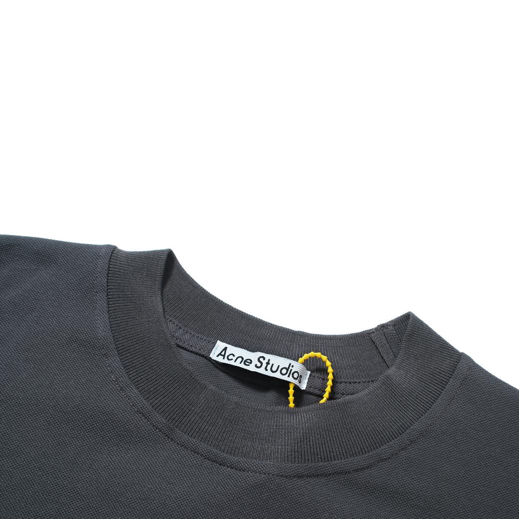 Acne Studios Black Contrast Stitching T-Shirt - Relaxed Unisex