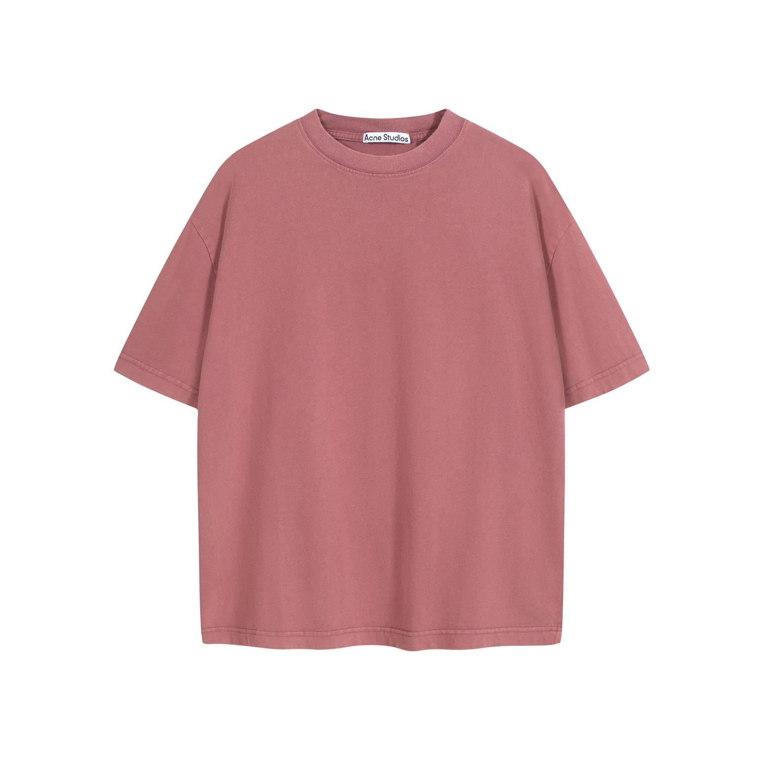 Acne Studios Dusty Pink Relaxed Fit T-Shirt - Unisex Cotton
