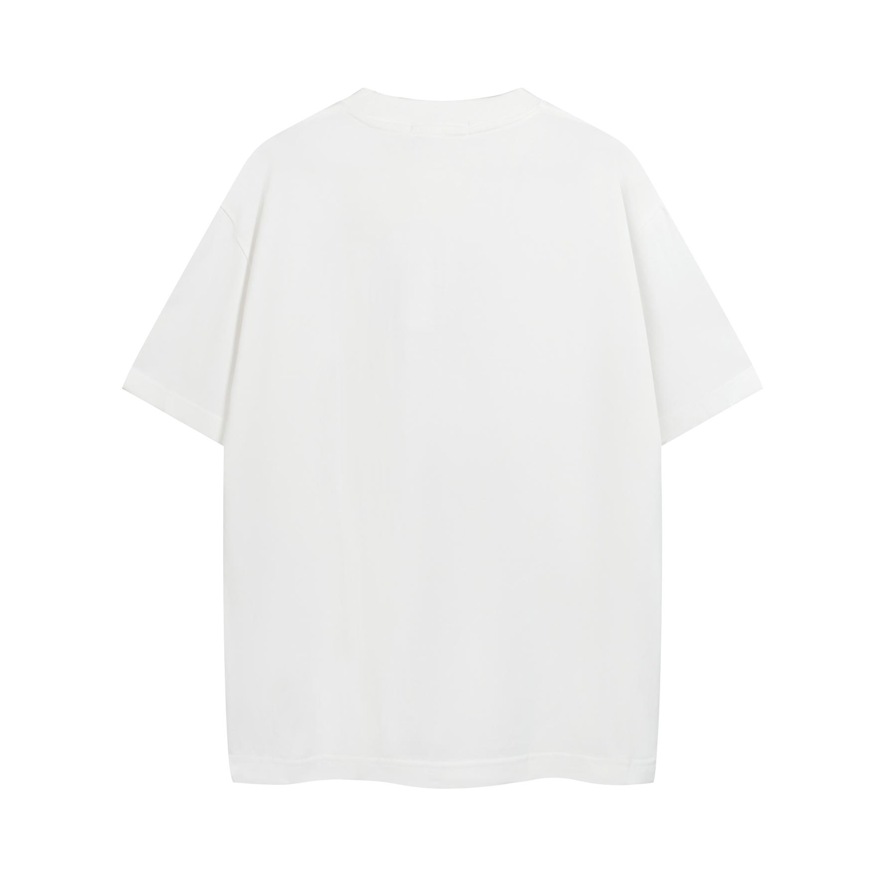 Acne Studios 1996 Logo Relaxed Fit T-Shirt - Dusty White