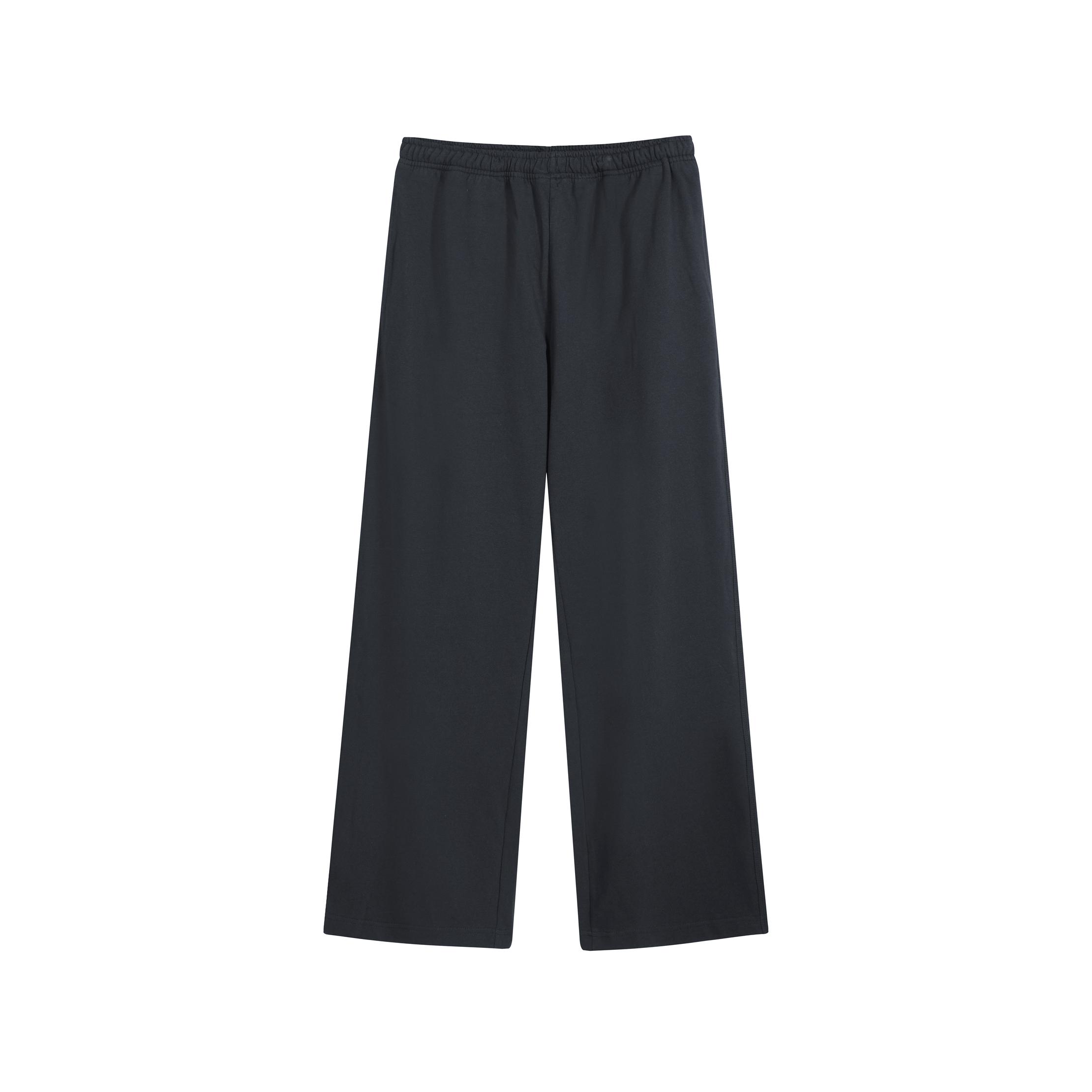 Acne Studios Unisex Wide-Leg Elastic Waist Trousers Black