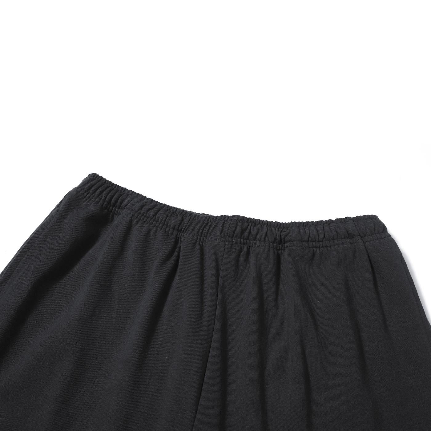 Acne Studios Unisex Wide-Leg Elastic Waist Trousers Black
