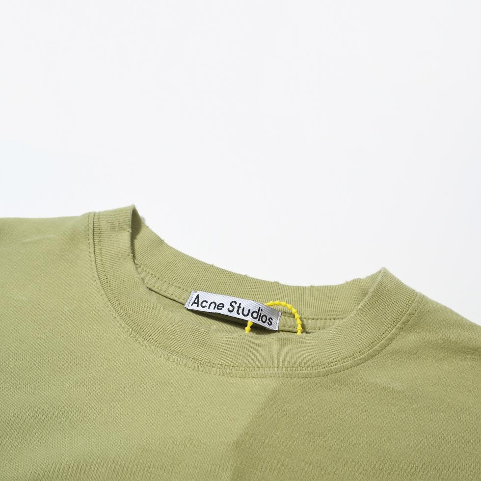 Acne Studios Unisex Faded Black '1996' Logo Long-Sleeve Tee