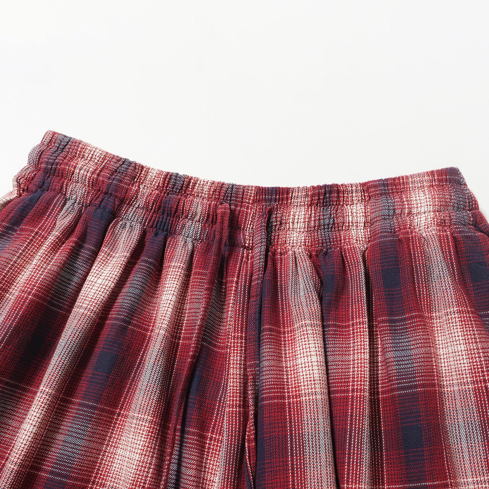 Acne Studios Red Plaid Drawstring Shorts - Unisex Relaxed Fit