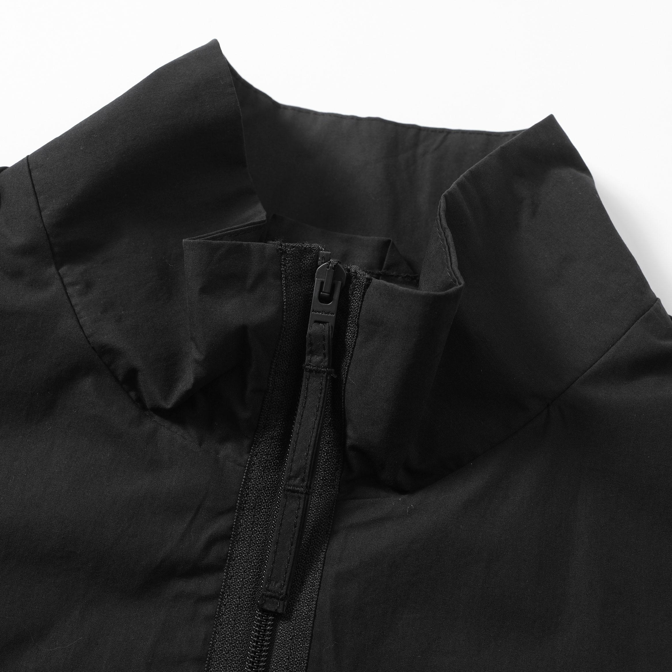 Acne Studios Unisex Black Minimalist Zip-Up Track Jacket