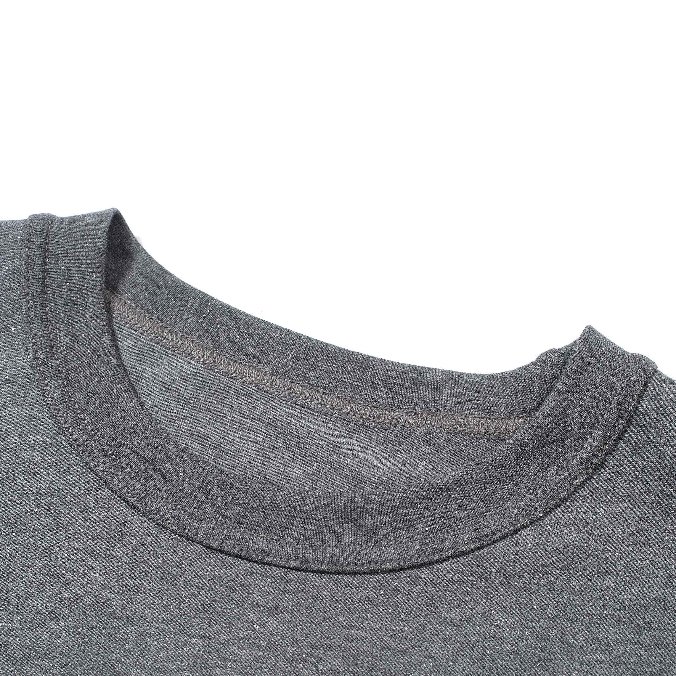 Alexander Wang Heather Grey Glitter Logo Relaxed Fit T-Shirt
