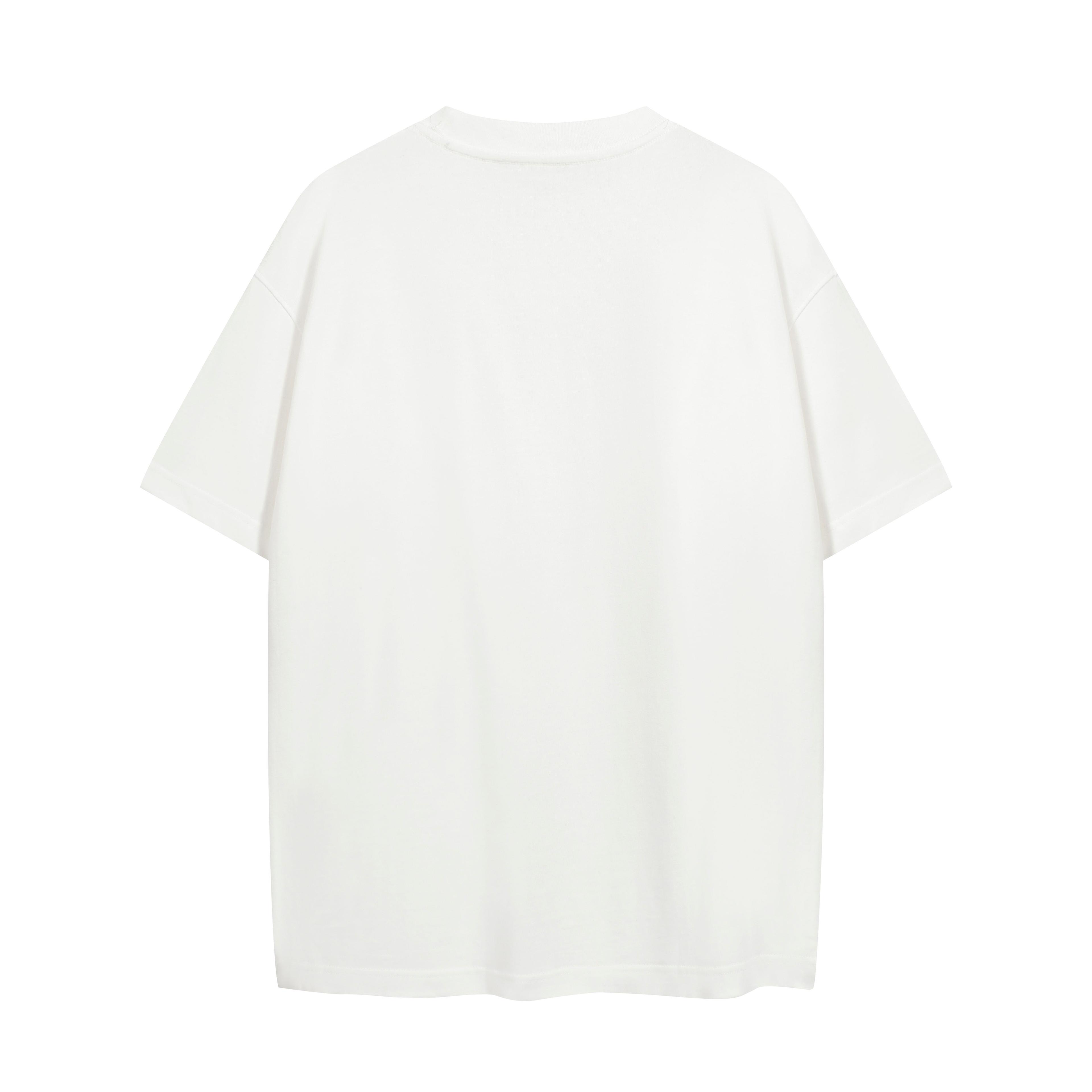 Alexander Wang Athletics Logo White Distressed Print T-Shirt
