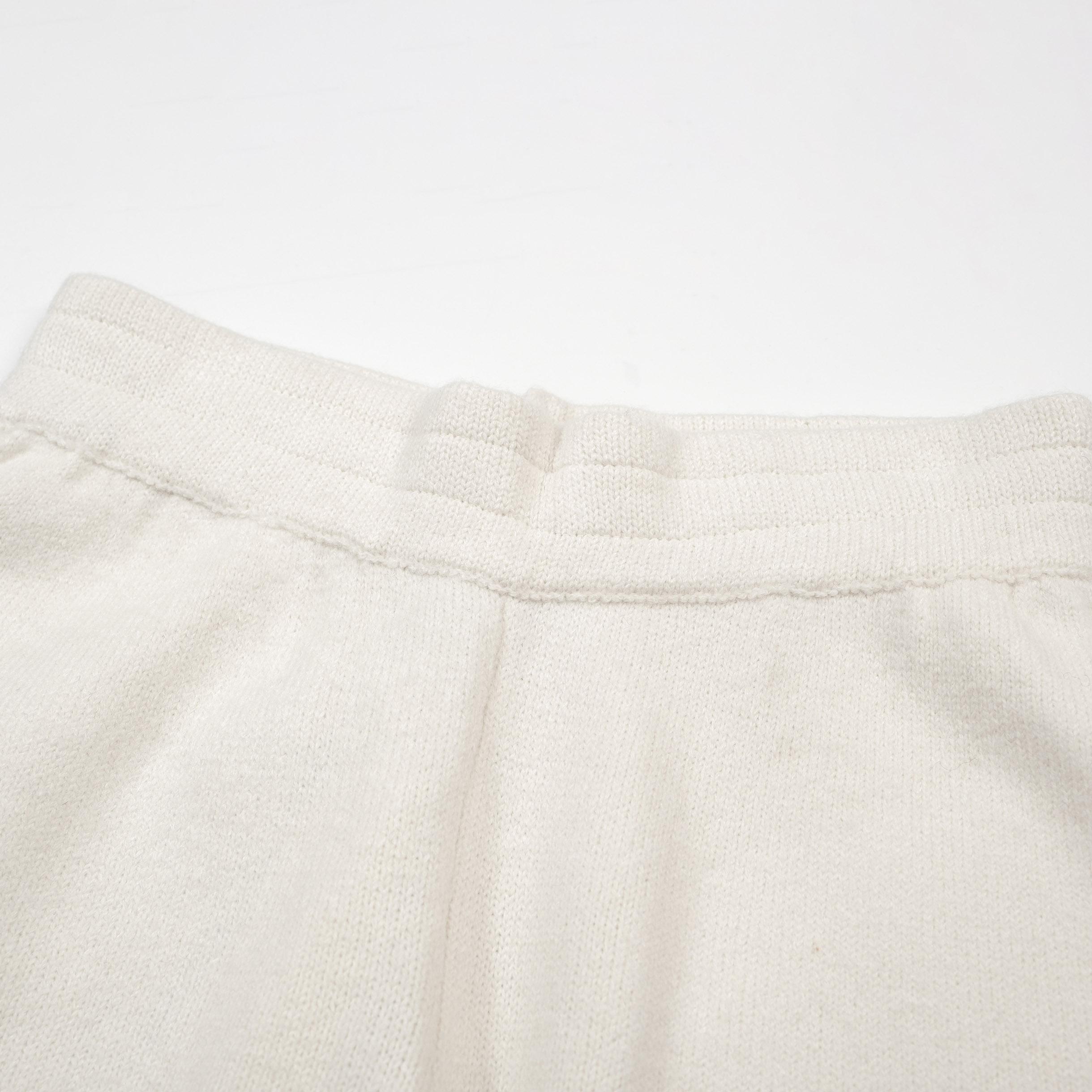 CB Monogram Knit Terry Cloth Shorts - Cream Off-White