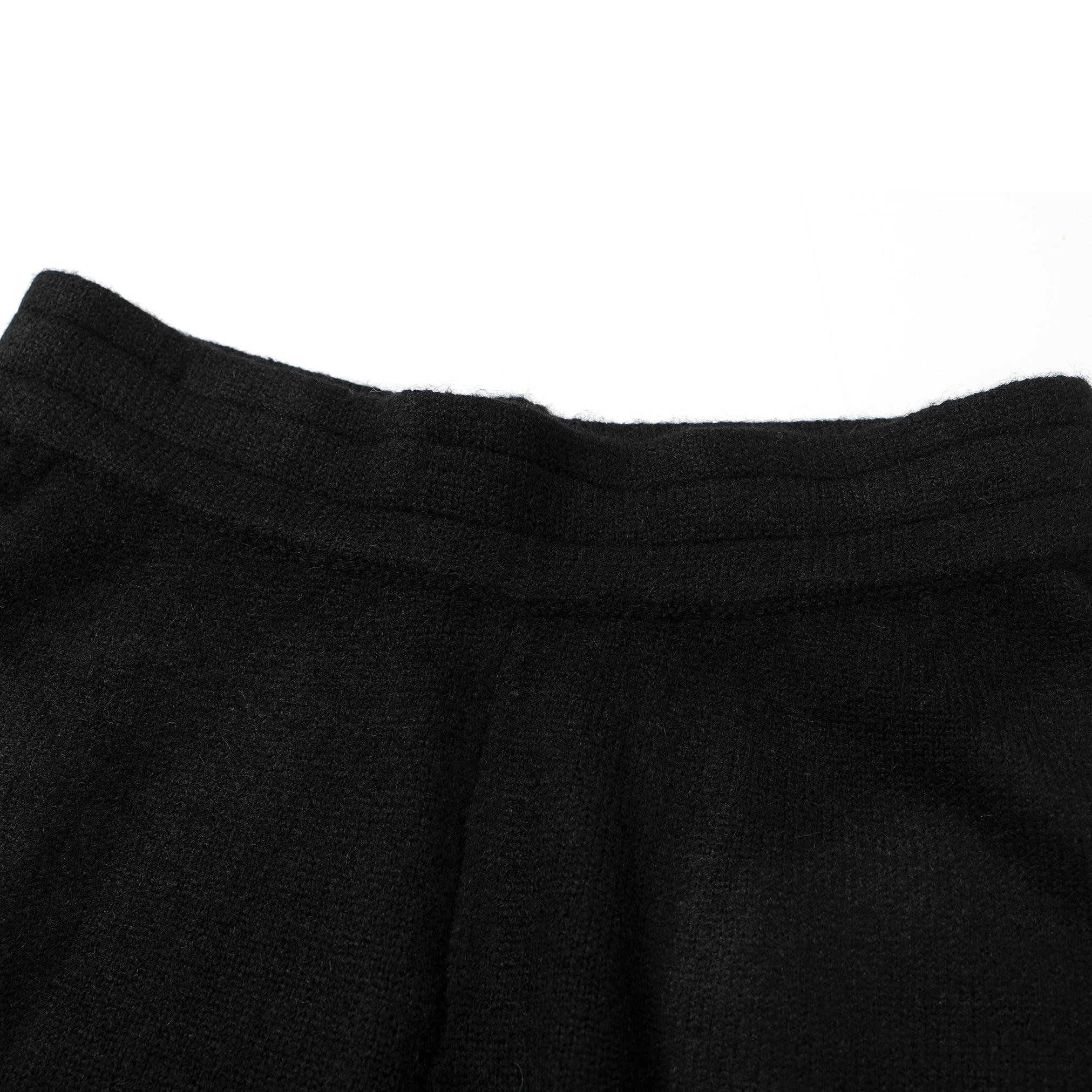 CB Monogram Knit Terry Cloth Shorts - Black & White Logo