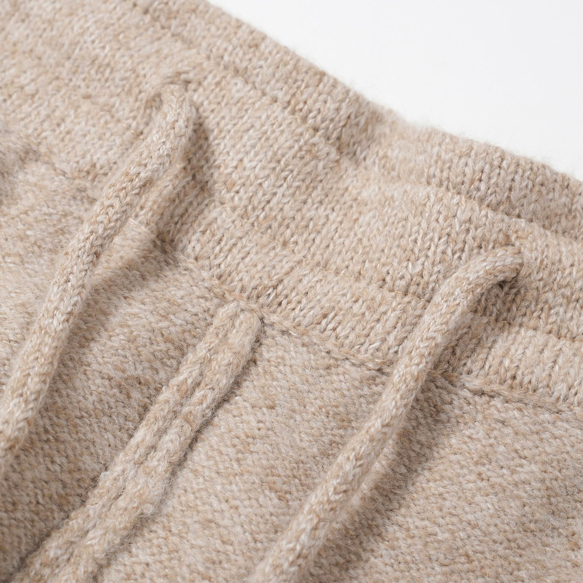 Light Beige CB Knit Terry Cloth Shorts - Black Monogram