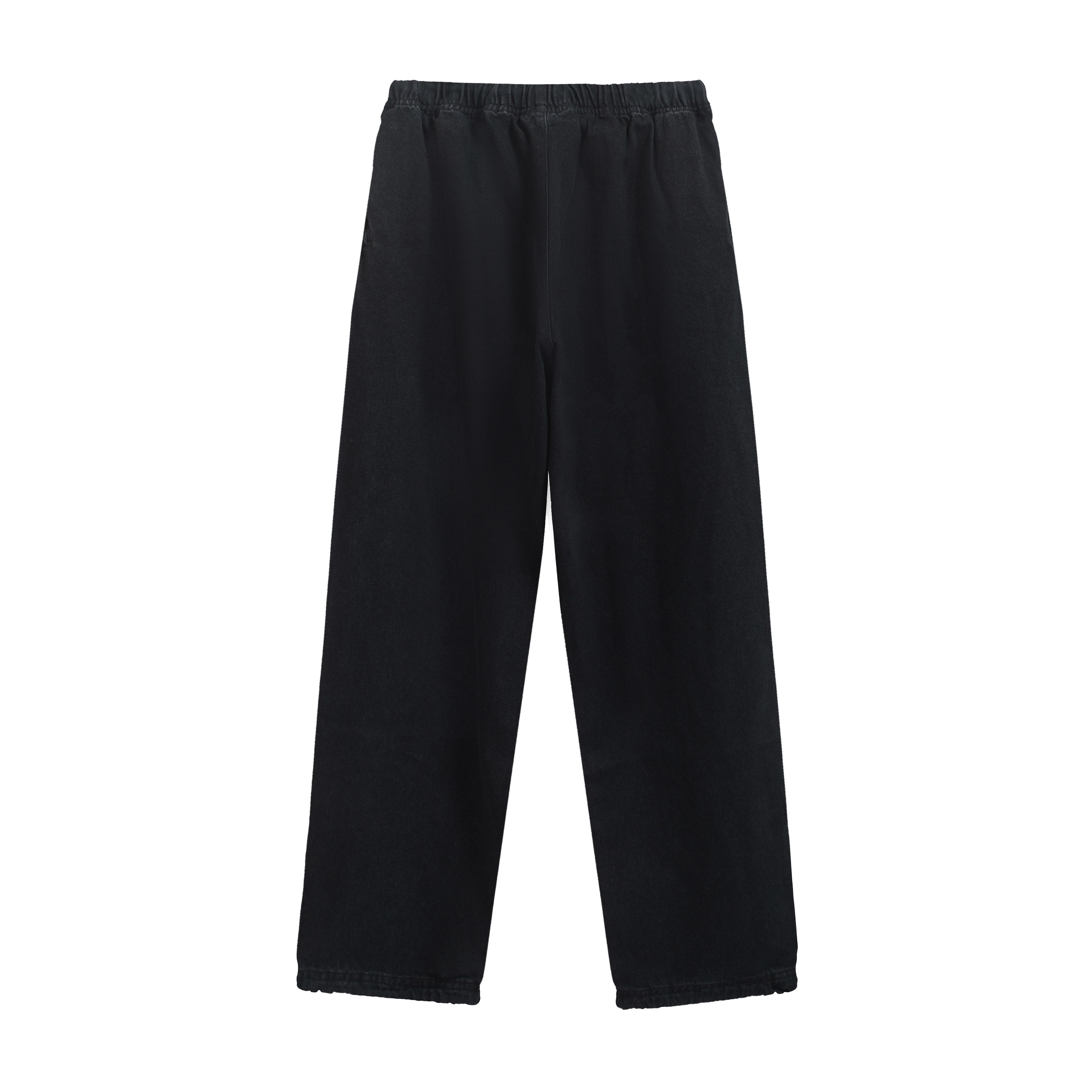 FOG ESSENTIALS Dark Wash Drawcord Wide-Leg Denim Jeans