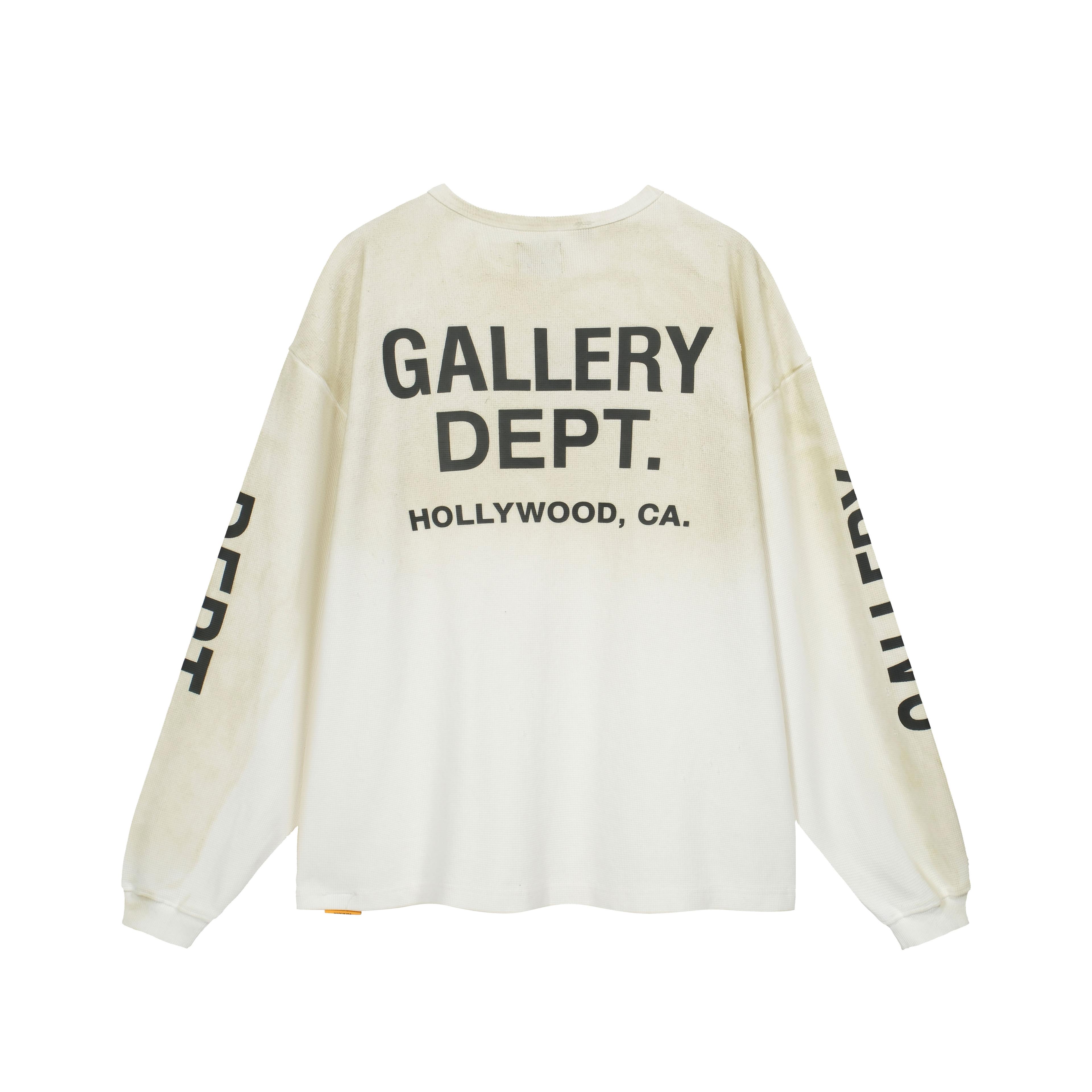 Gallery Dept. Dip-Dye Oversized Graphic Long Sleeve Tee