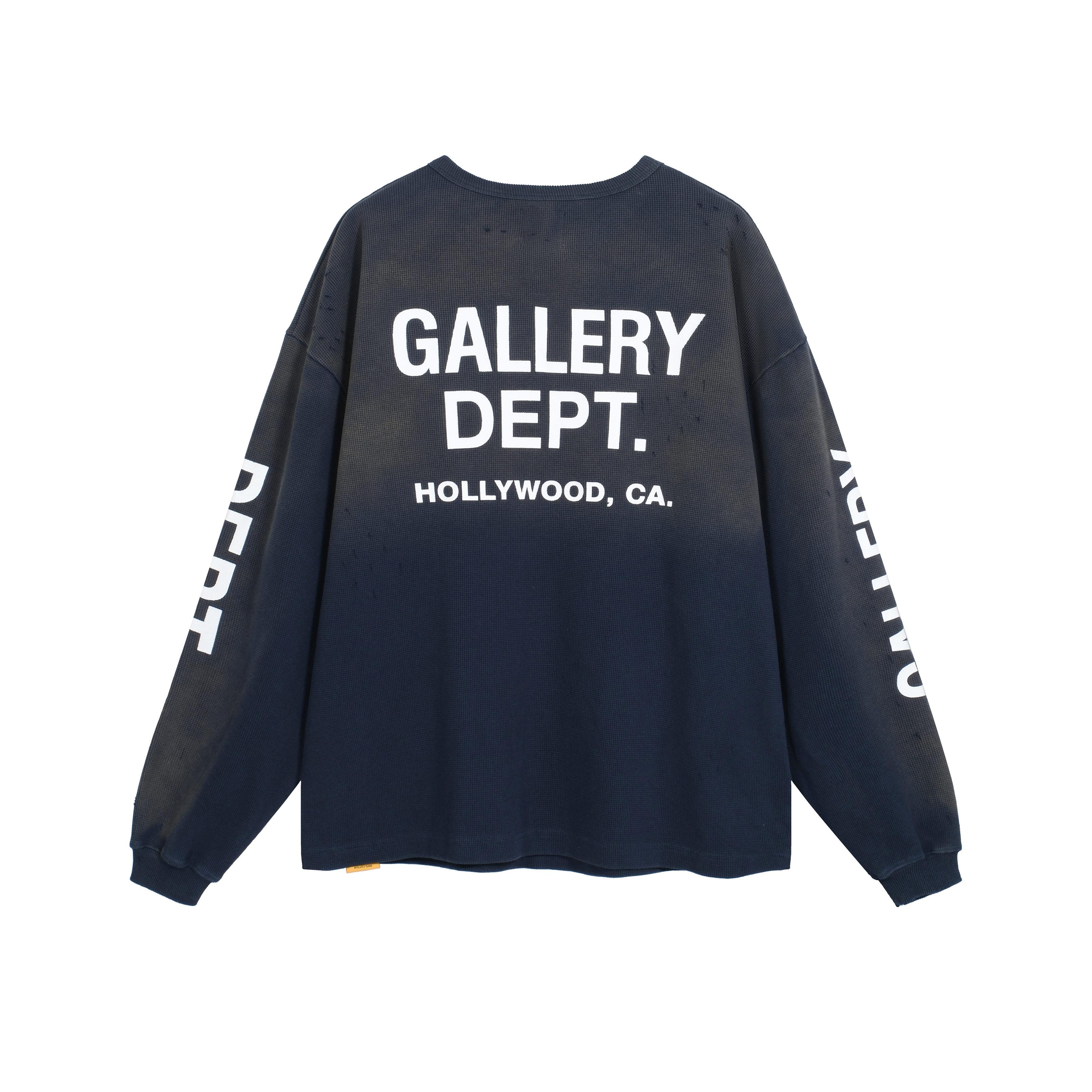 GALLERY DEPT. Hollywood CA Distressed Long-Sleeve Shirt
