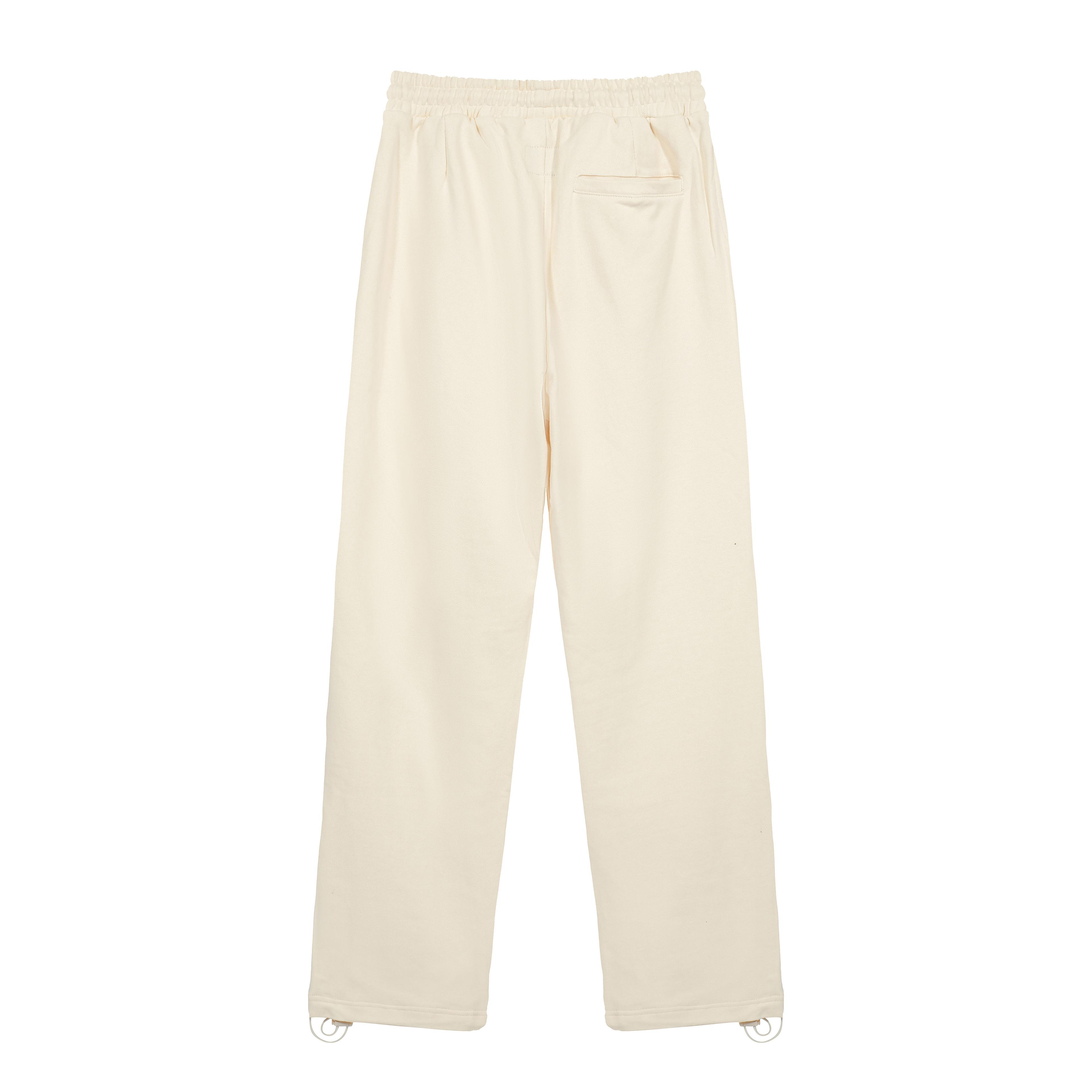 GRAILZ Baggy Cream Track Pants | Unisex Loose-Fit Streetwear